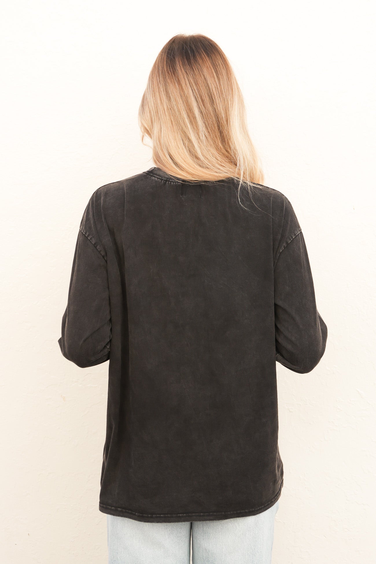 Elvira Long Sleeve Tee Black Acid