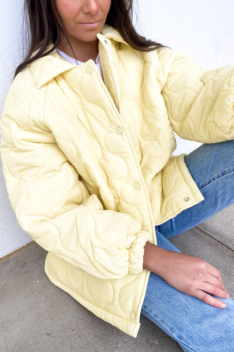 Elyse Quilted Jacket Butter