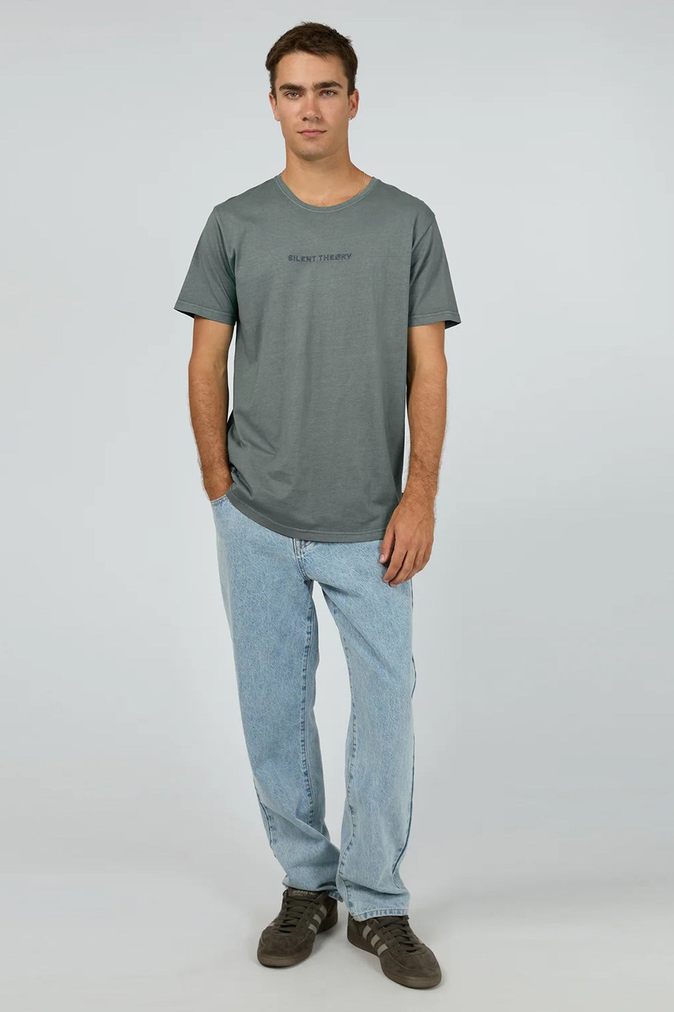 Embro Washed Tail Tee Steel