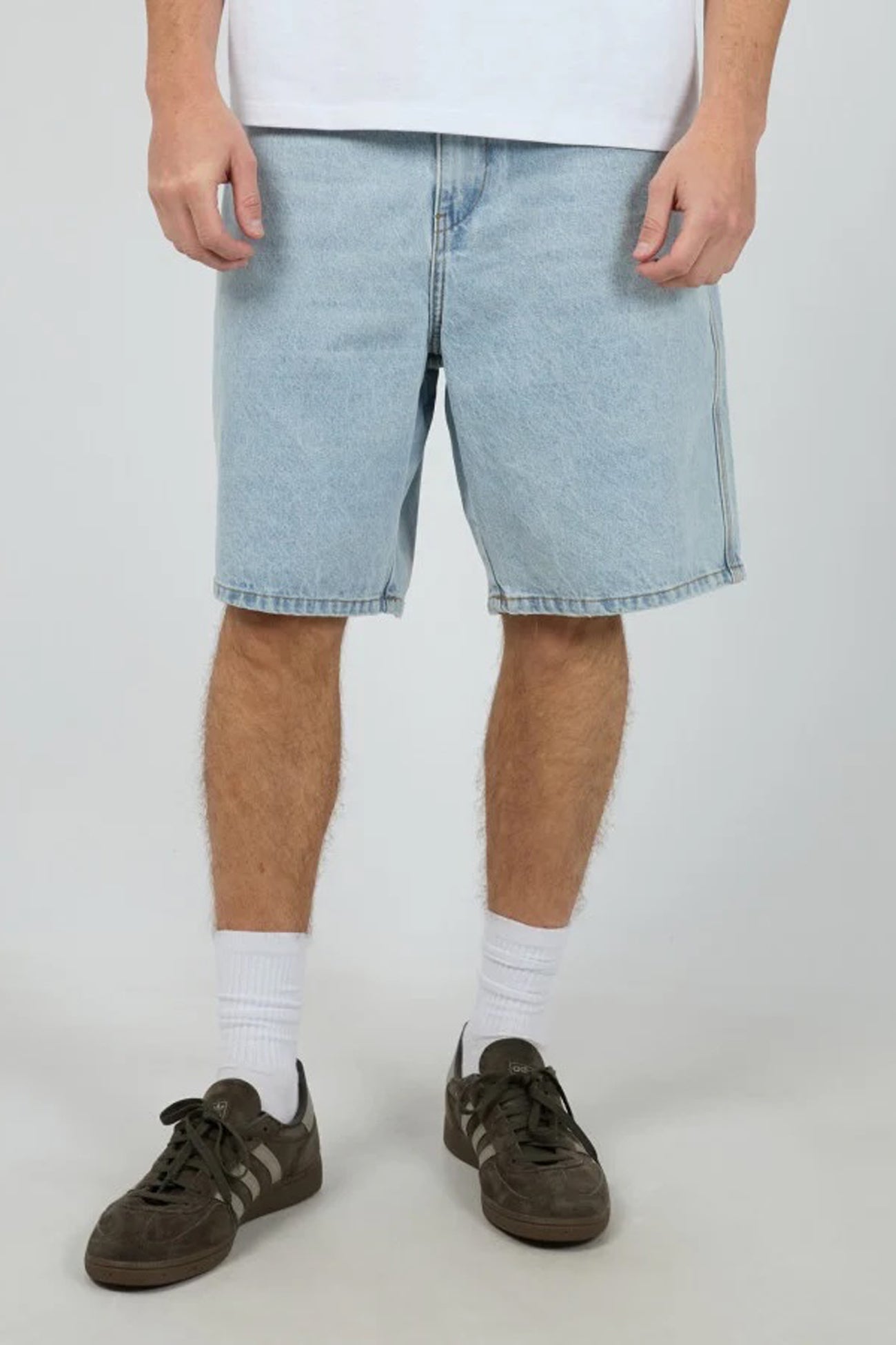 Embroidery Jort Sky Blue