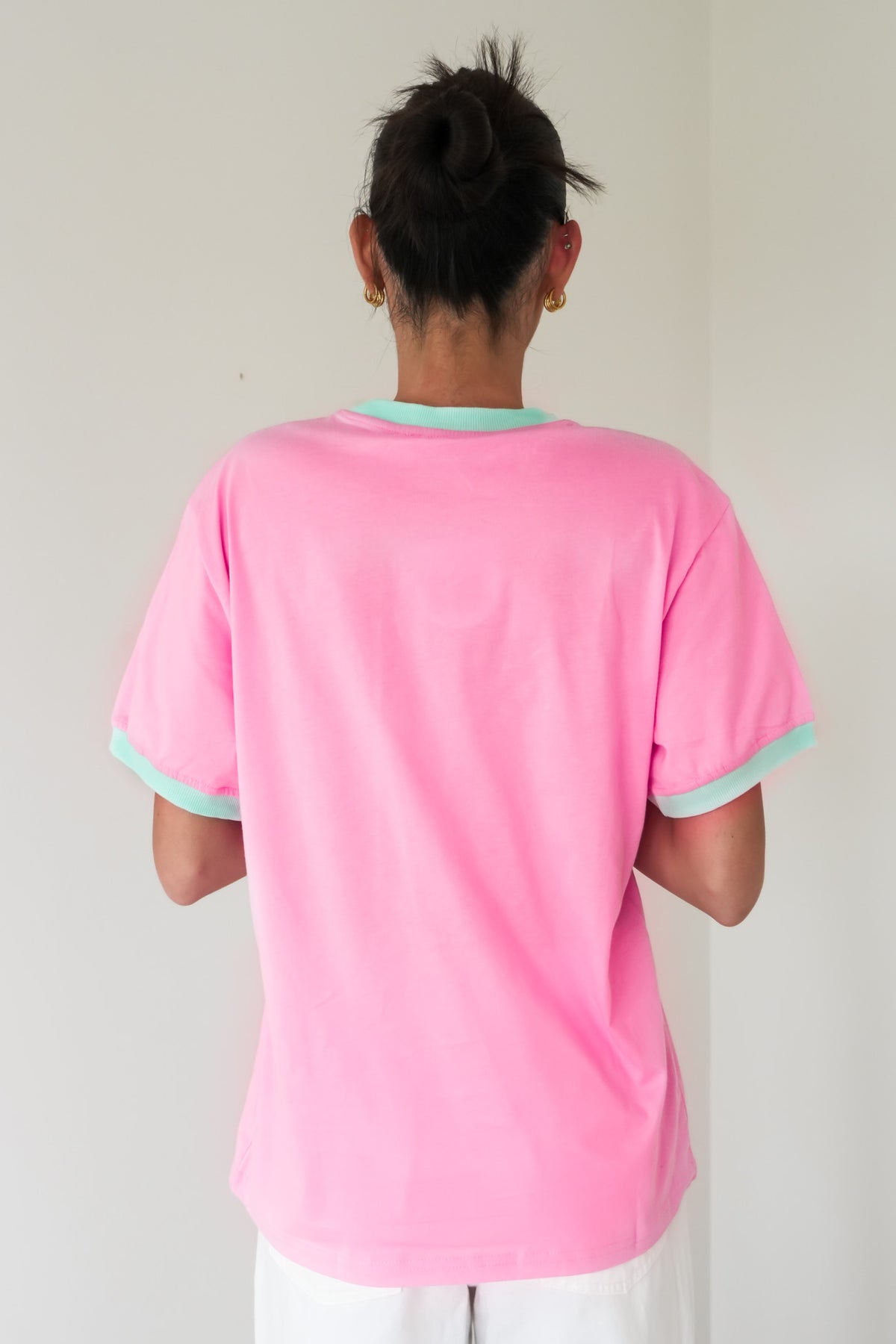 Emilie Tee Pink Aqua