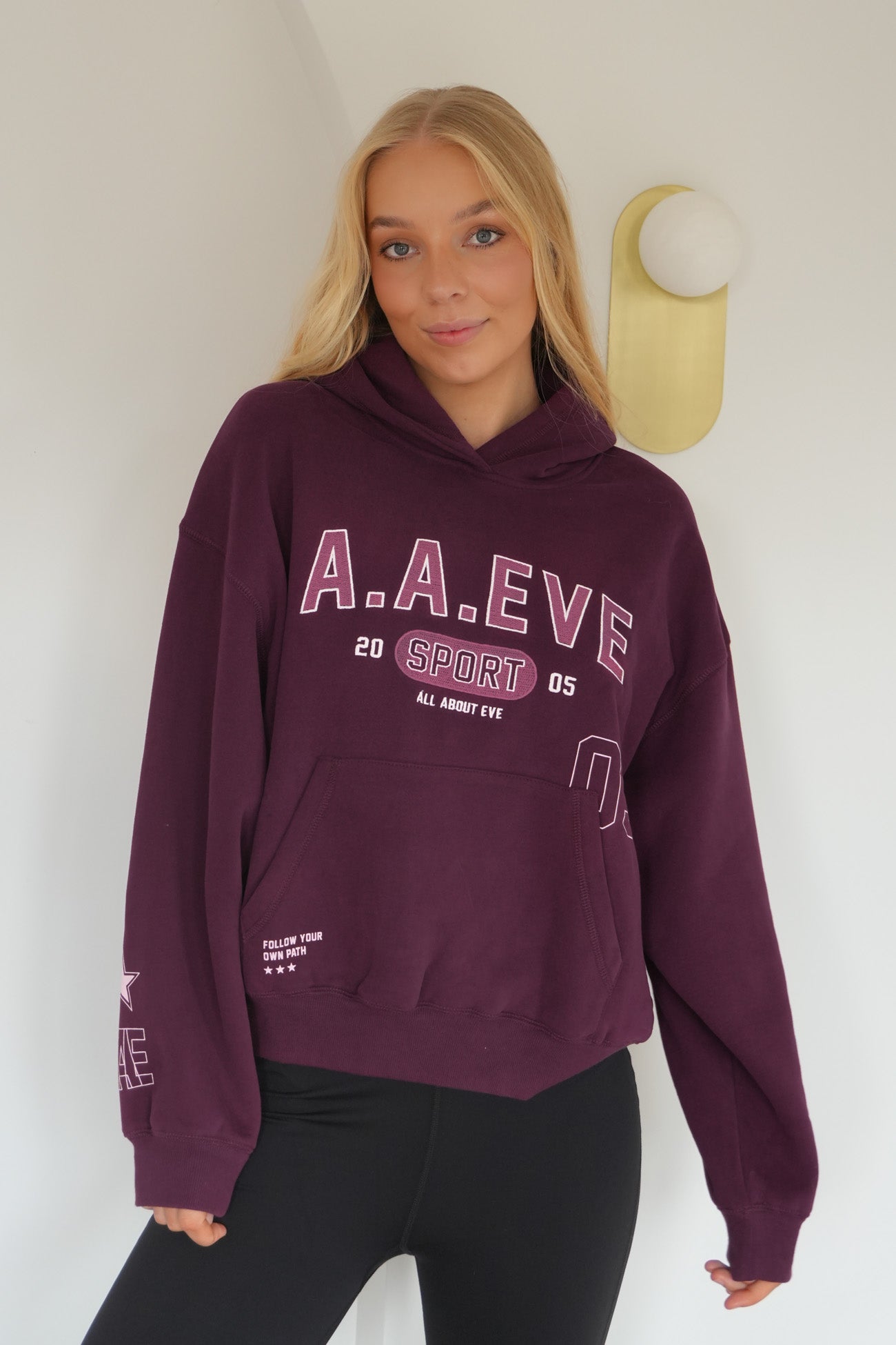 Empower Box Hoodie Wine