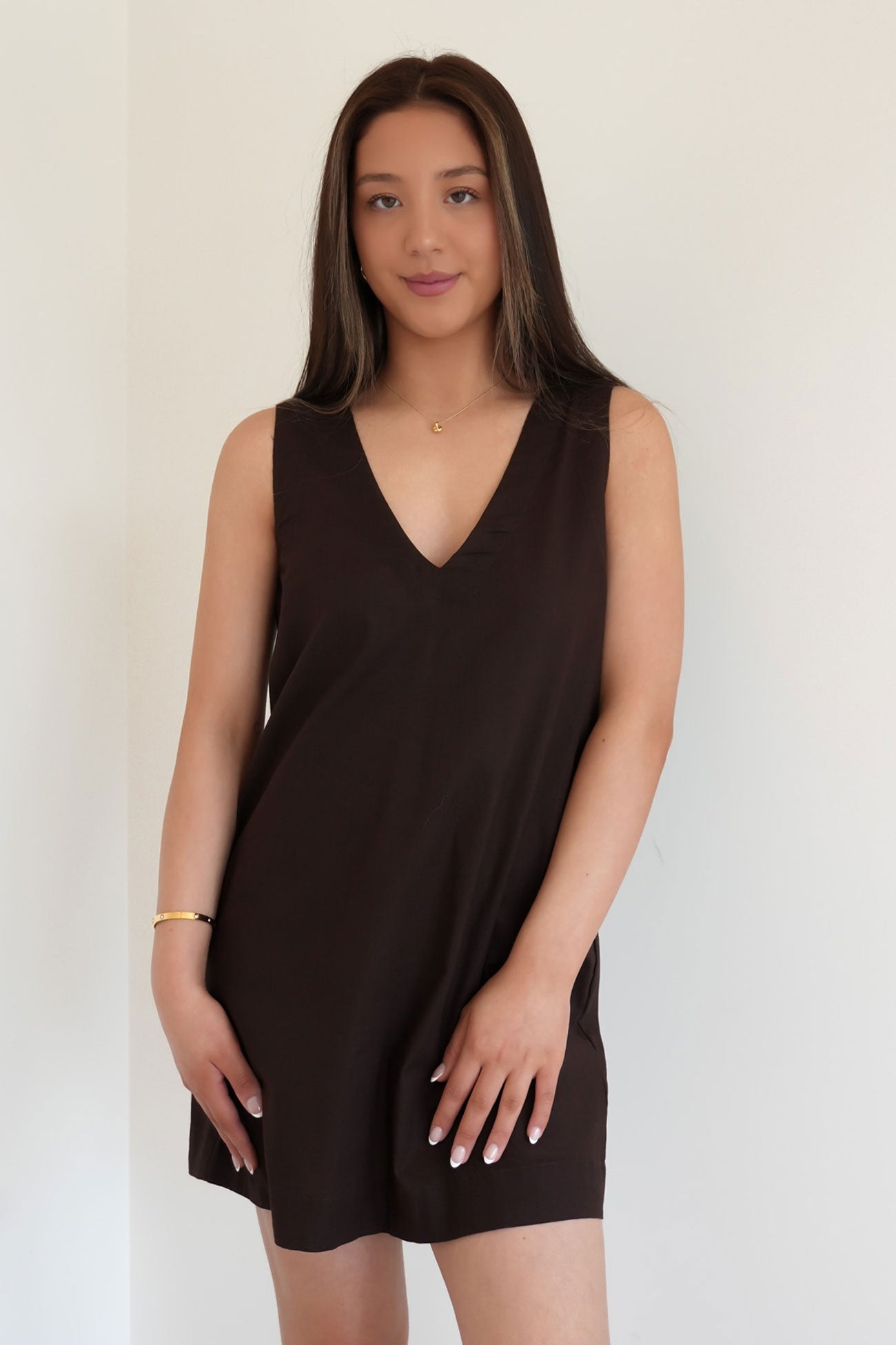 Essential Mini Dress Brown