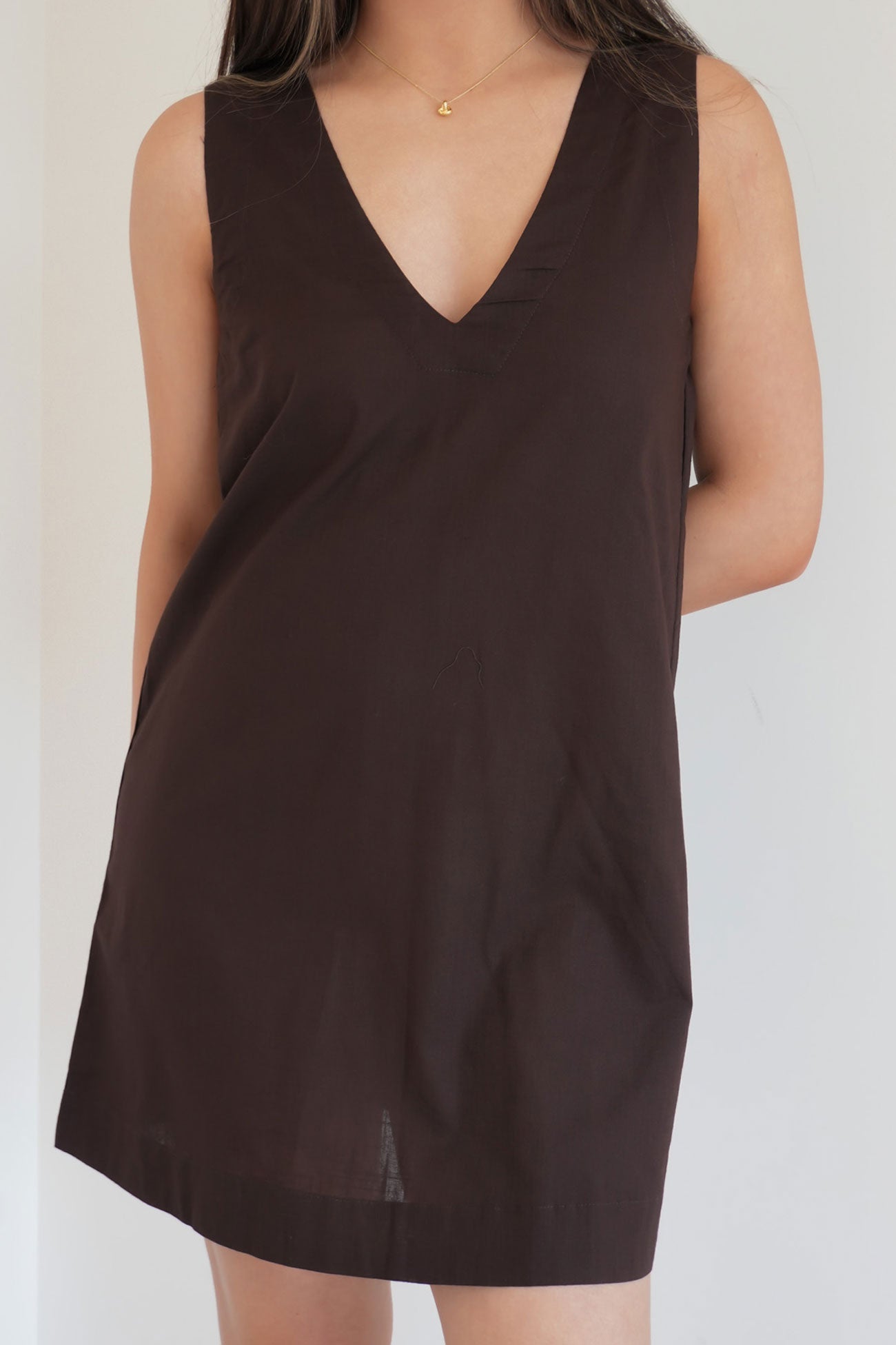 Essential Mini Dress Brown