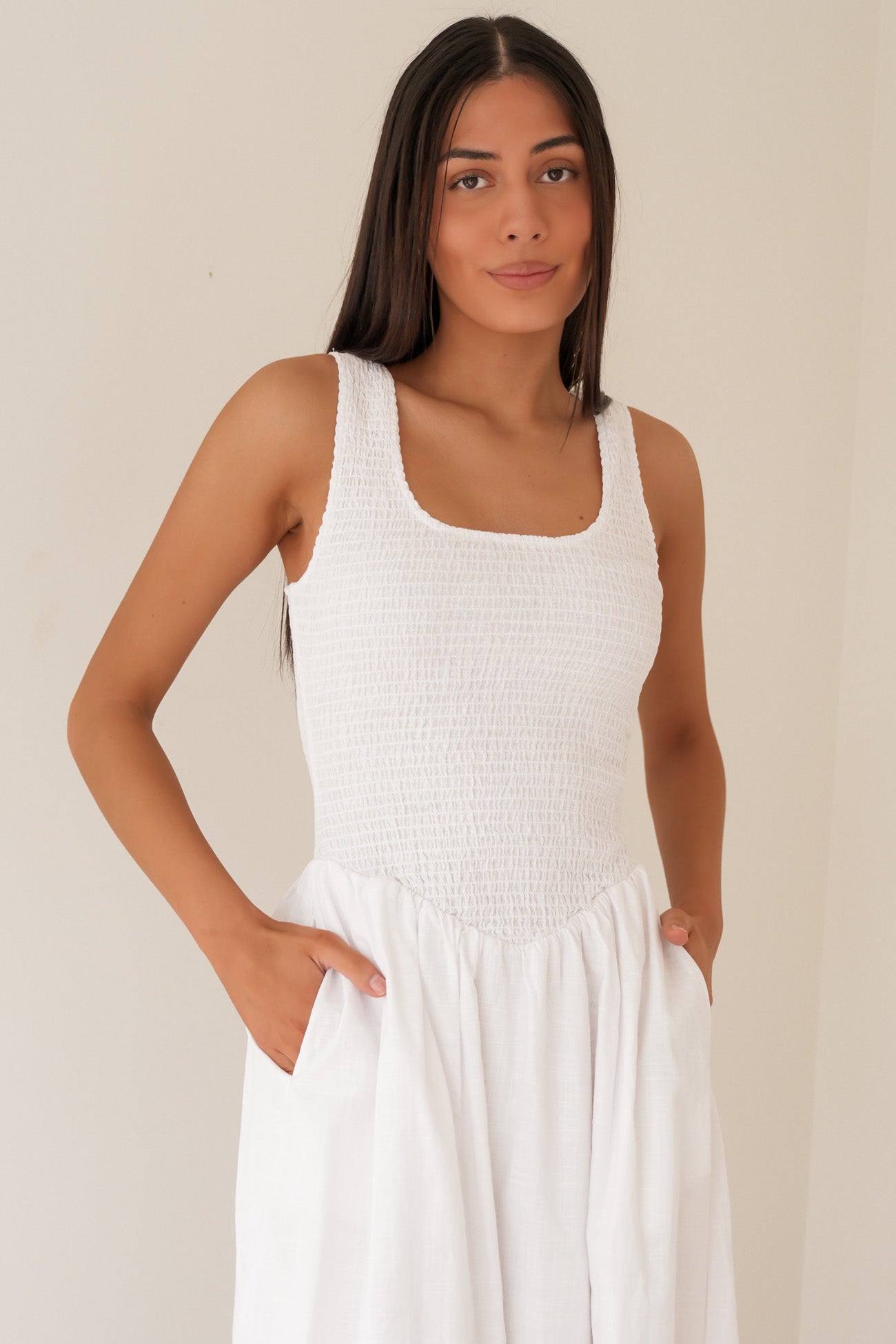 Essential Maxi Dress White