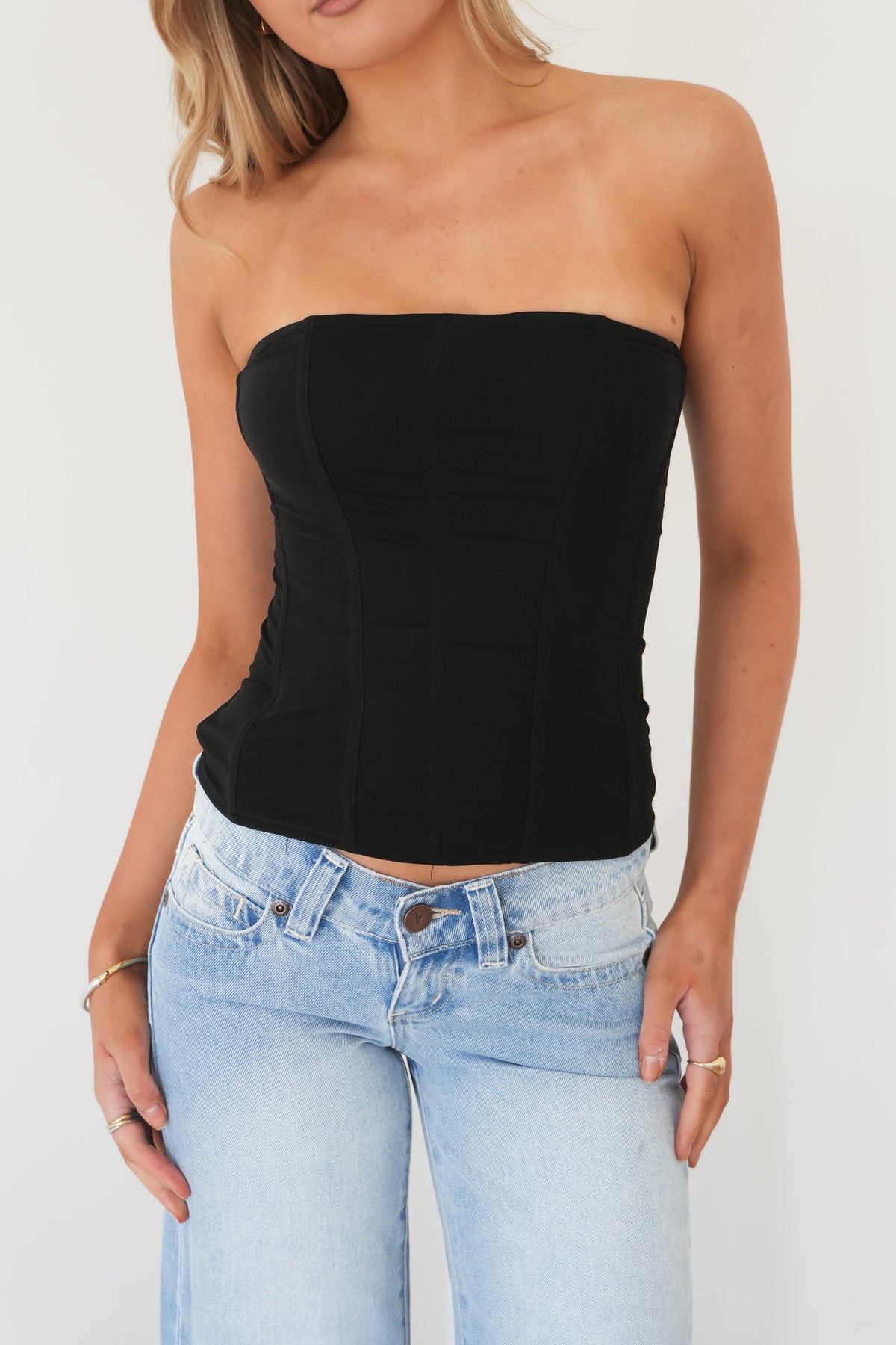 Esther Corset Top Black
