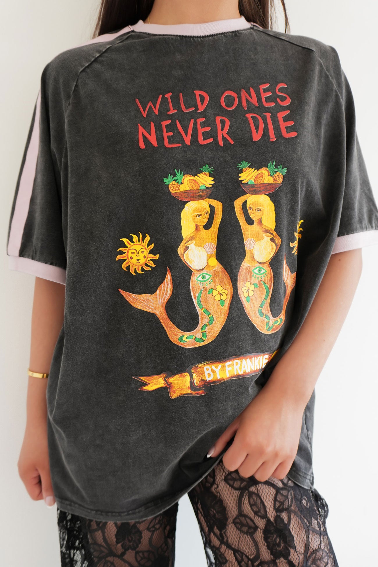 Ethan Tee Black Acid Wash