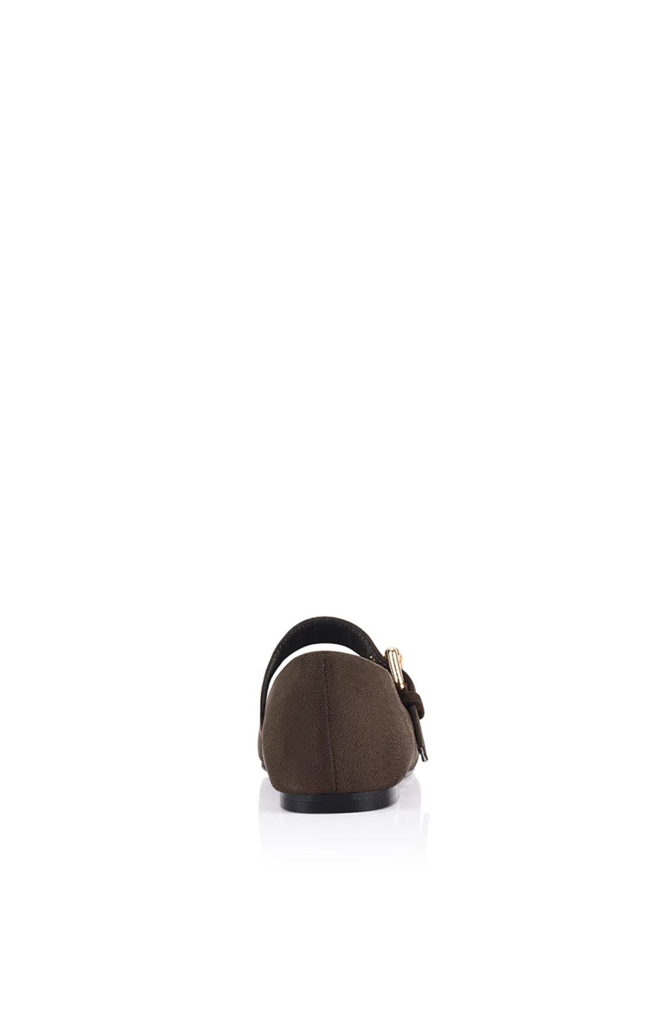 Europe Mary-Jane Flats Chocolate Brown Micro