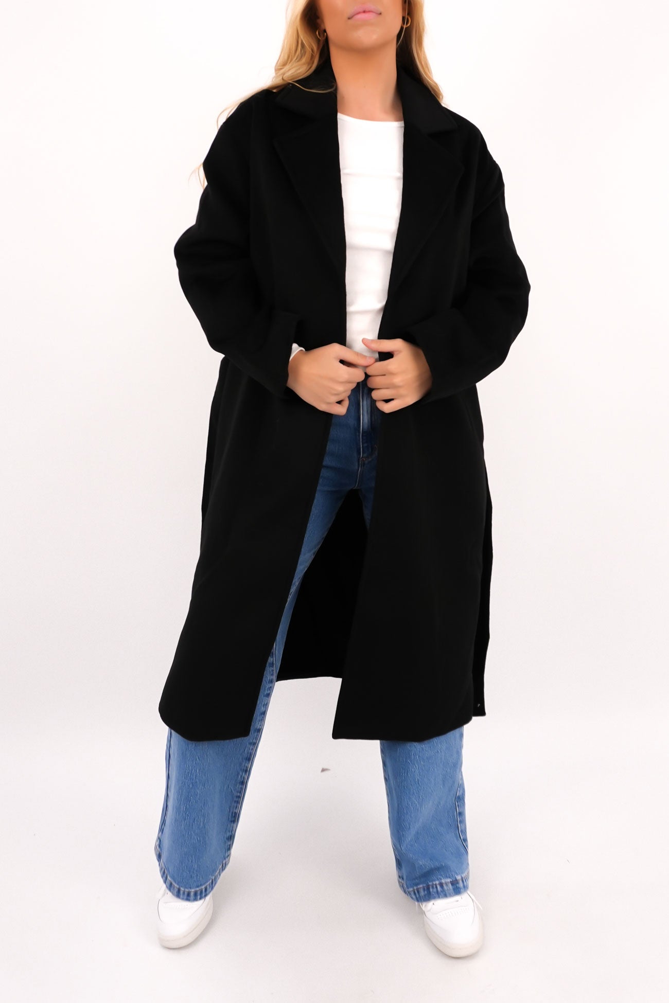 Eve Luxe Basic Coat Black