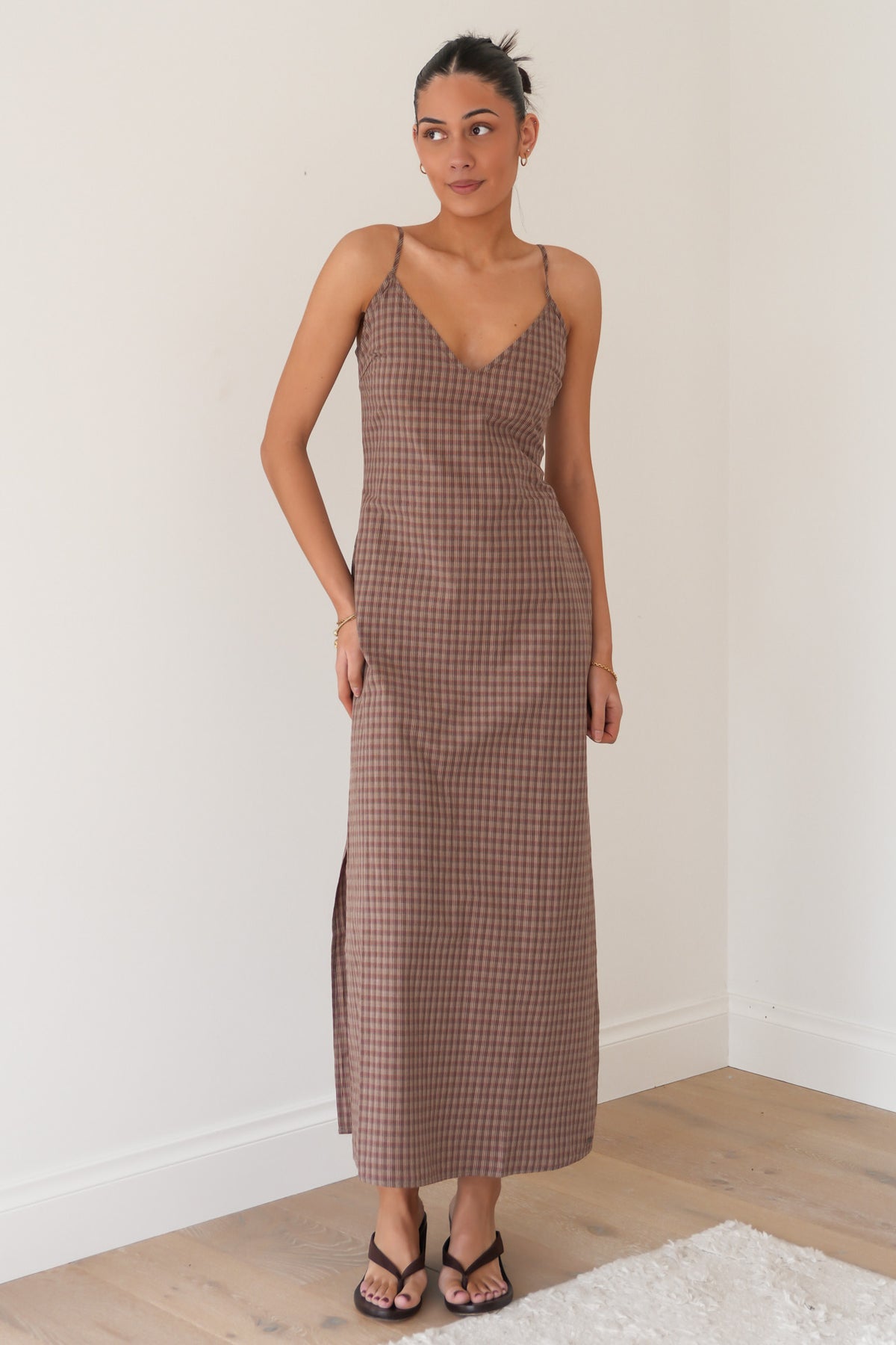 Fallllin Maxi Dress Earth