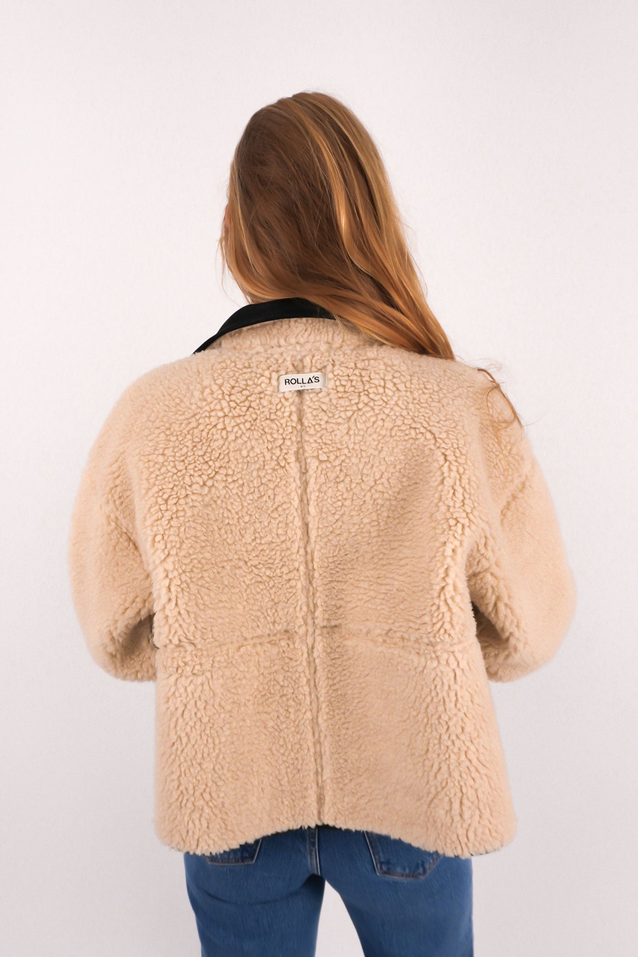 Faux Shearling Jacket Black