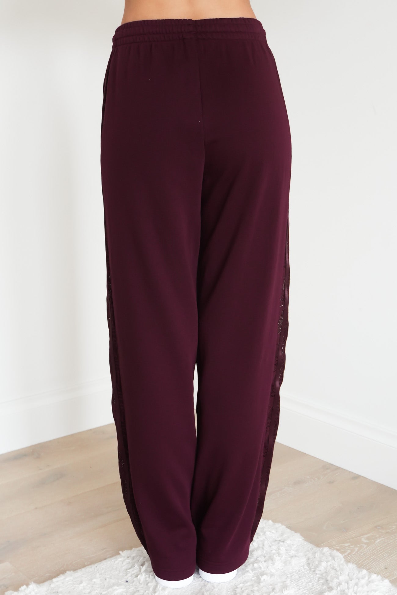 Firebird Lace Track Pant Maroon