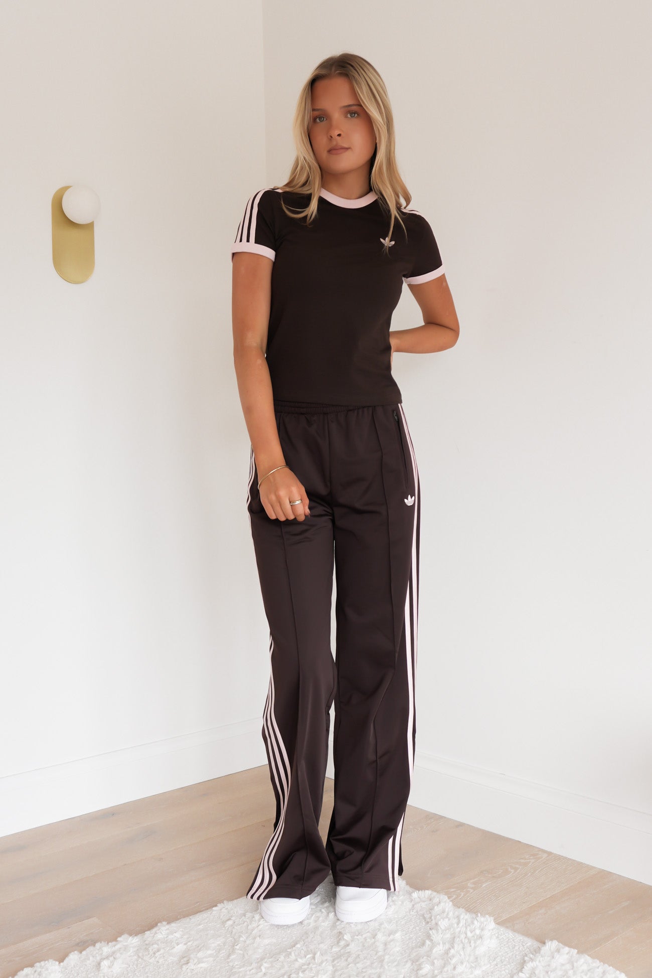 Firebird Loose Track Pant Aurora Coffee Sandy Pink