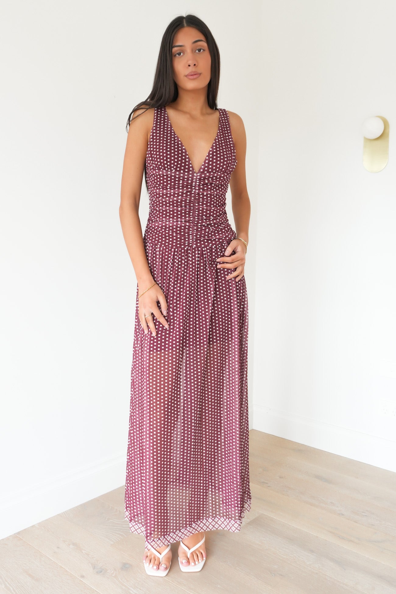 Fletcher Maxi Dress Burgundy