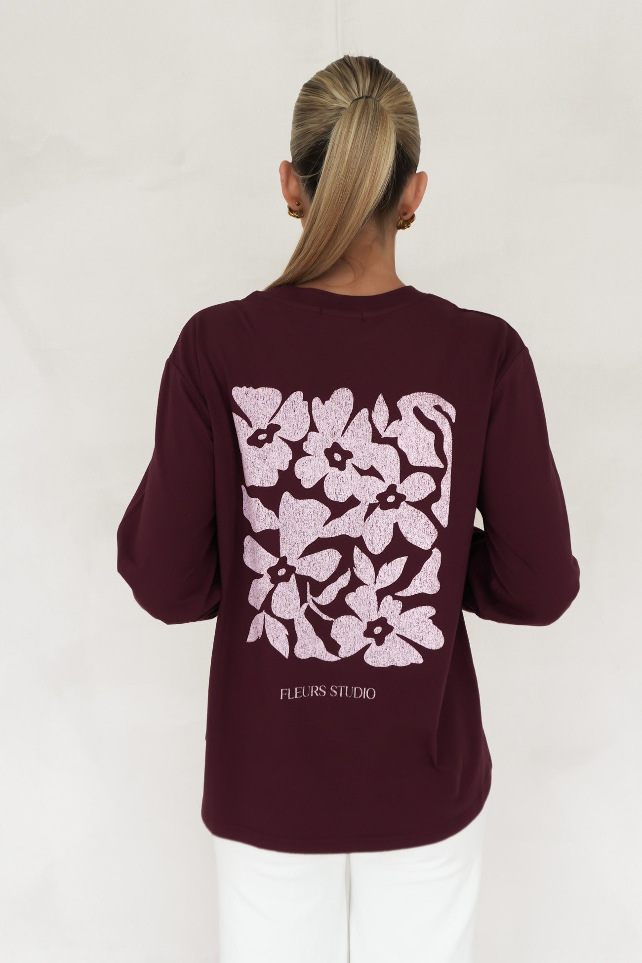 Fleurs Studio Long Sleeve Top Cherry