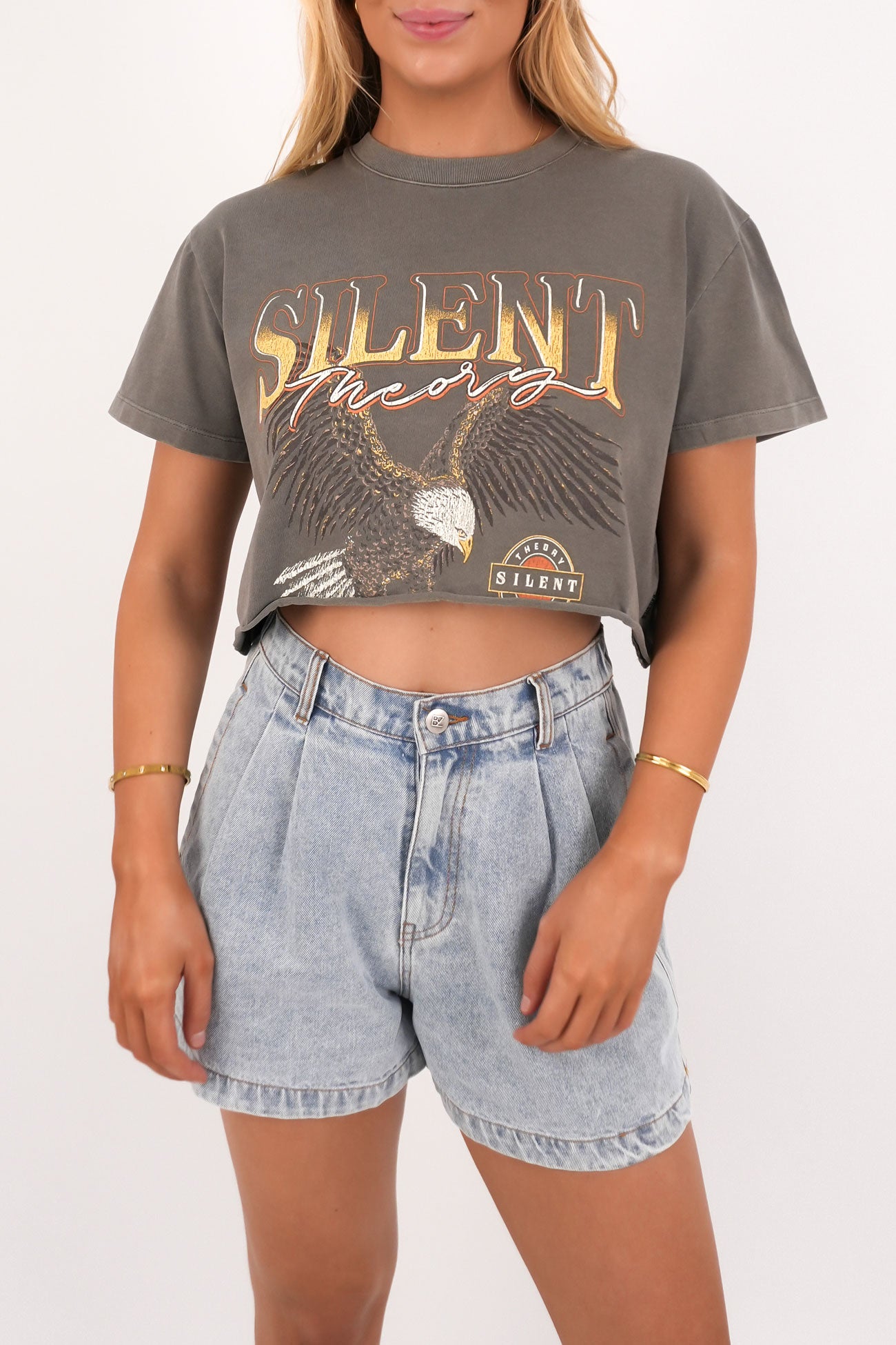 Formation Crop Tee Coal