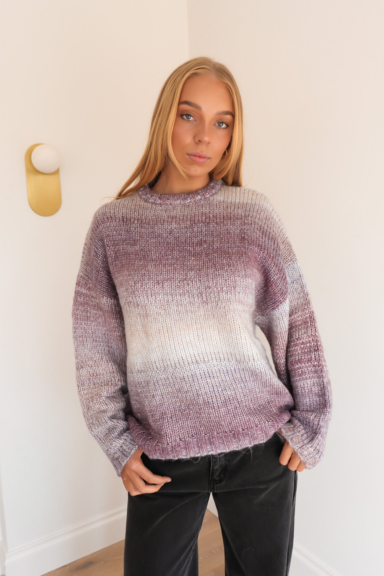 Fray Knit Jumper Multicoloured