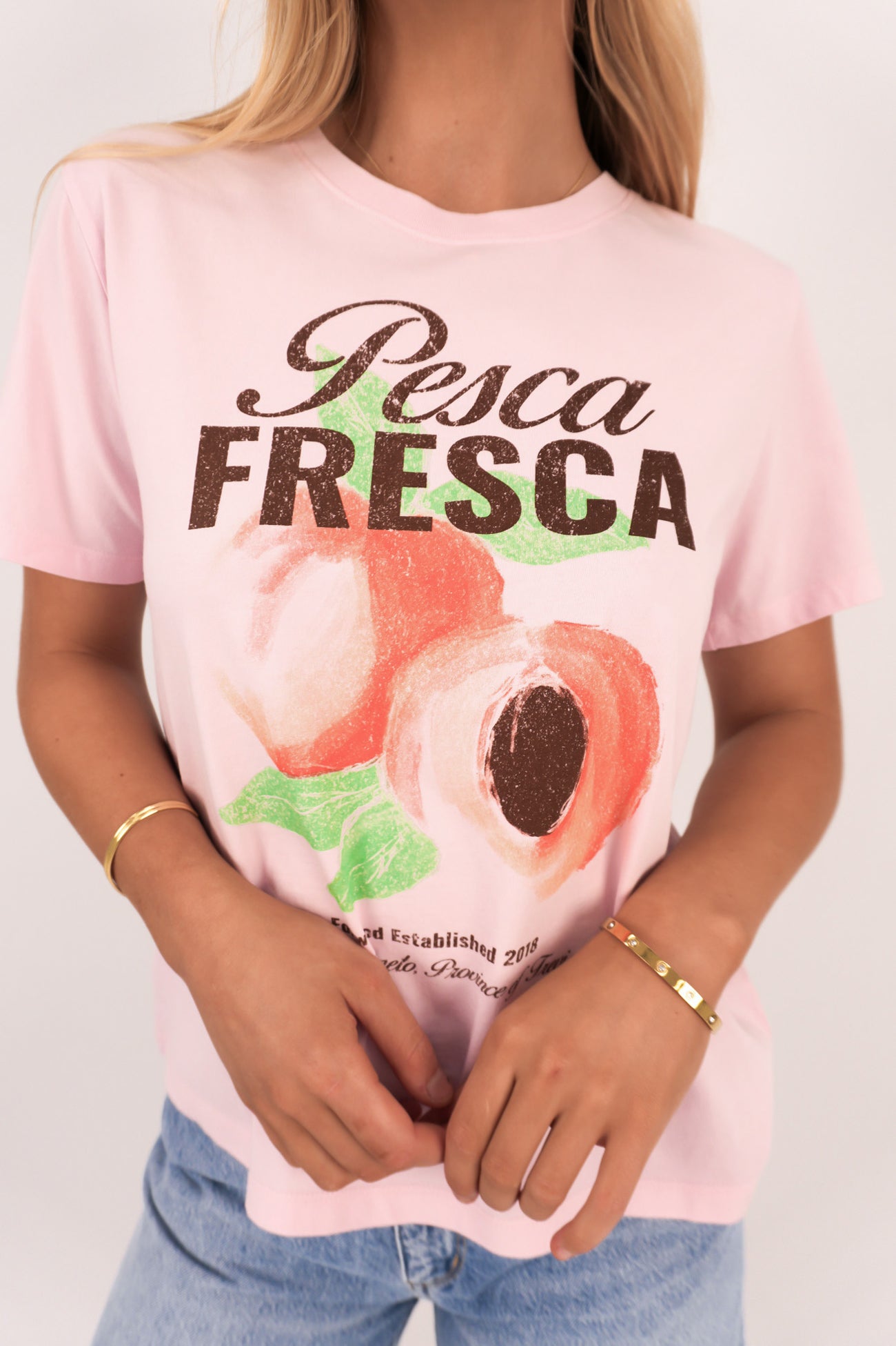 Fresca Tee Pale Pink