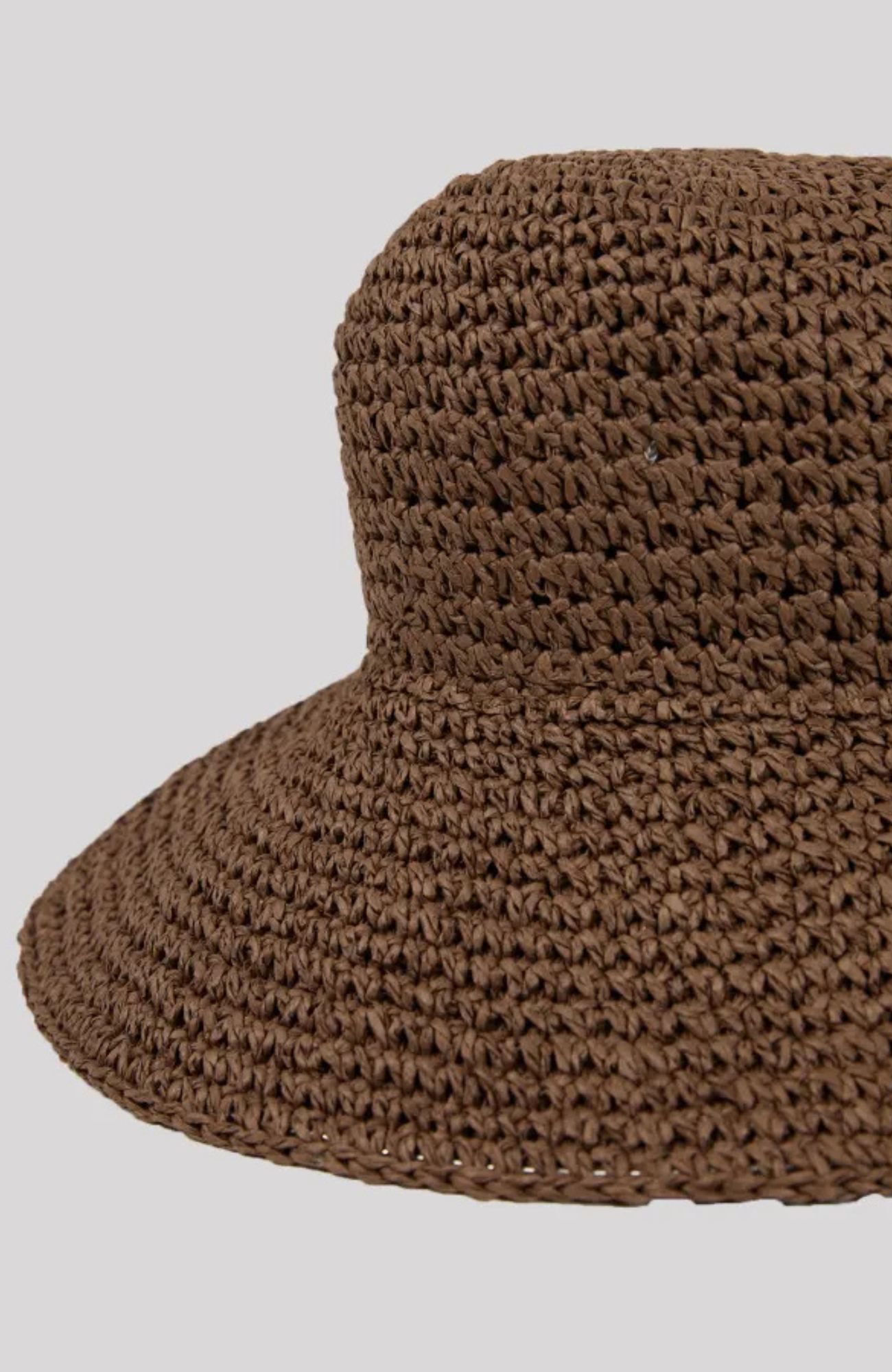 Freya Woven Bucket Hat Brown 1