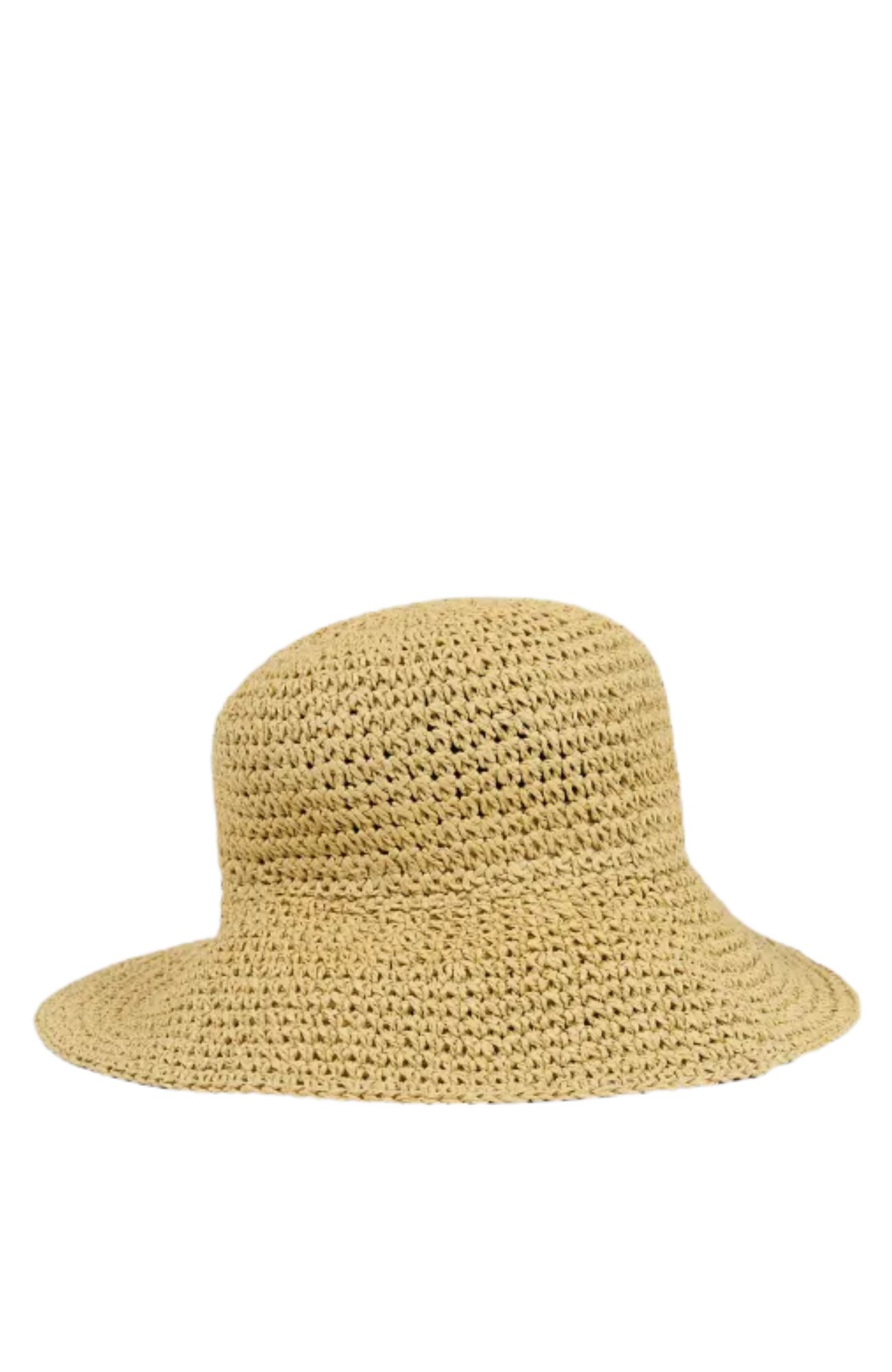 Freya Woven Bucket Hat Oat