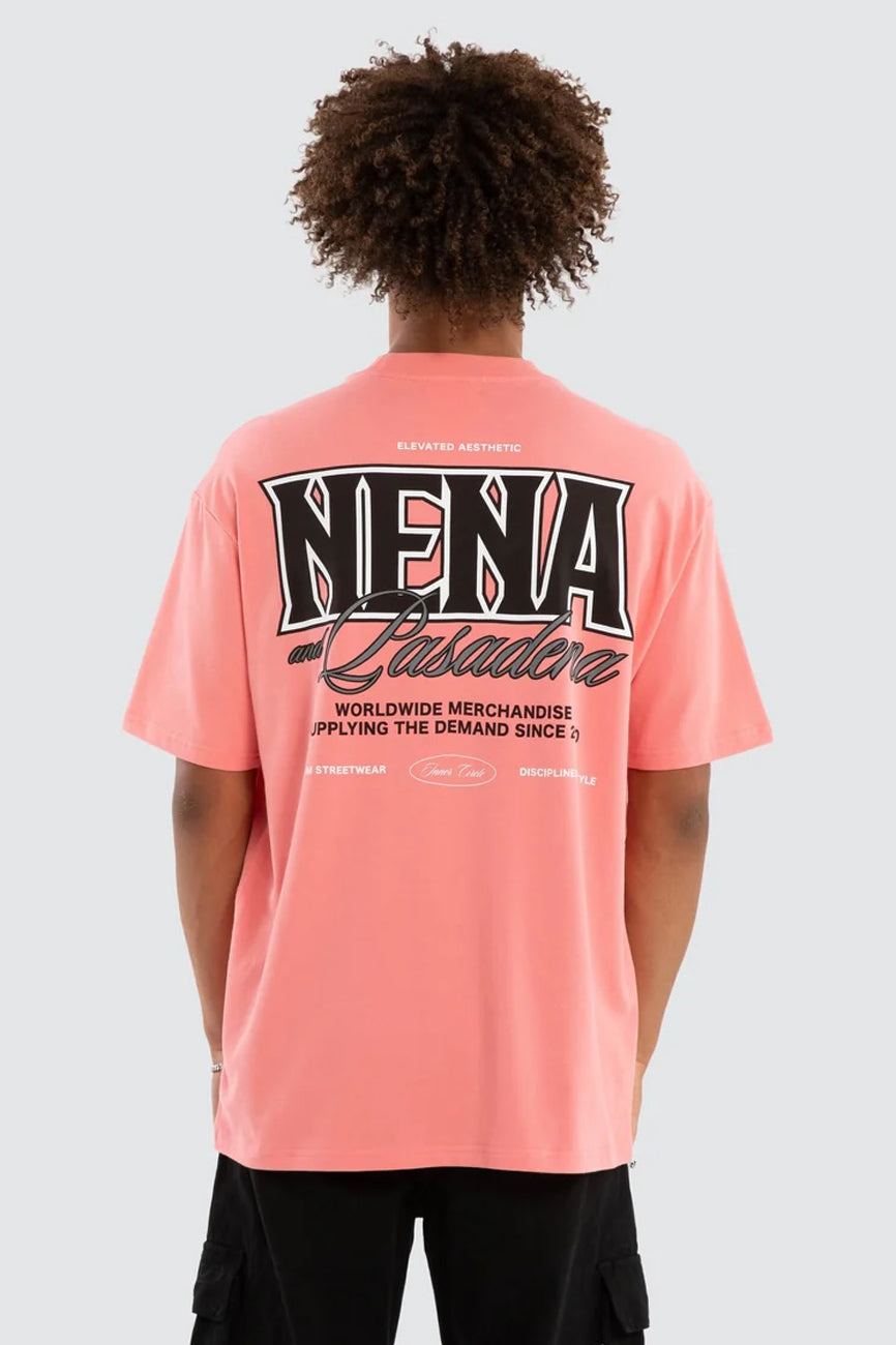 Fuchsia Box Fit Tee Salmon Rose