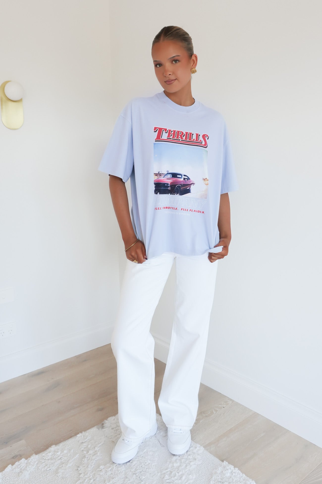 Full Throttle Oversized Tee Placid Blue