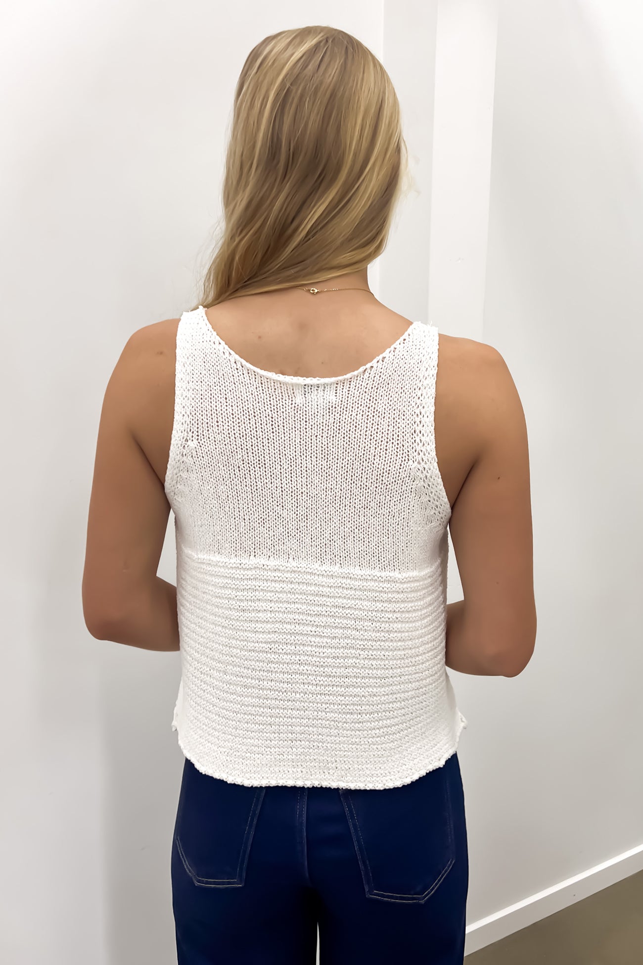 Gabby Knit Tank Cream