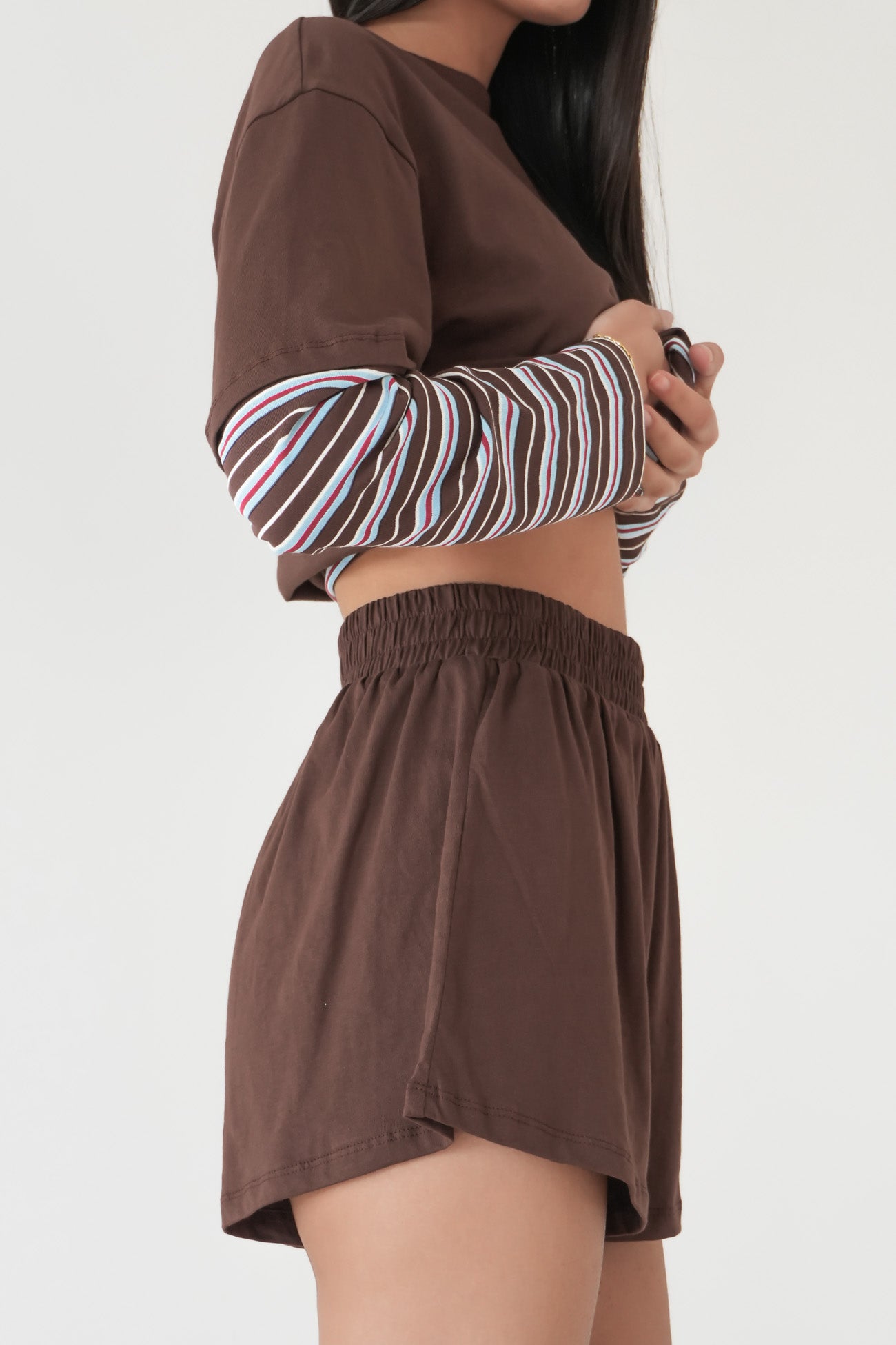 Gaby Set Chocolate Stripe