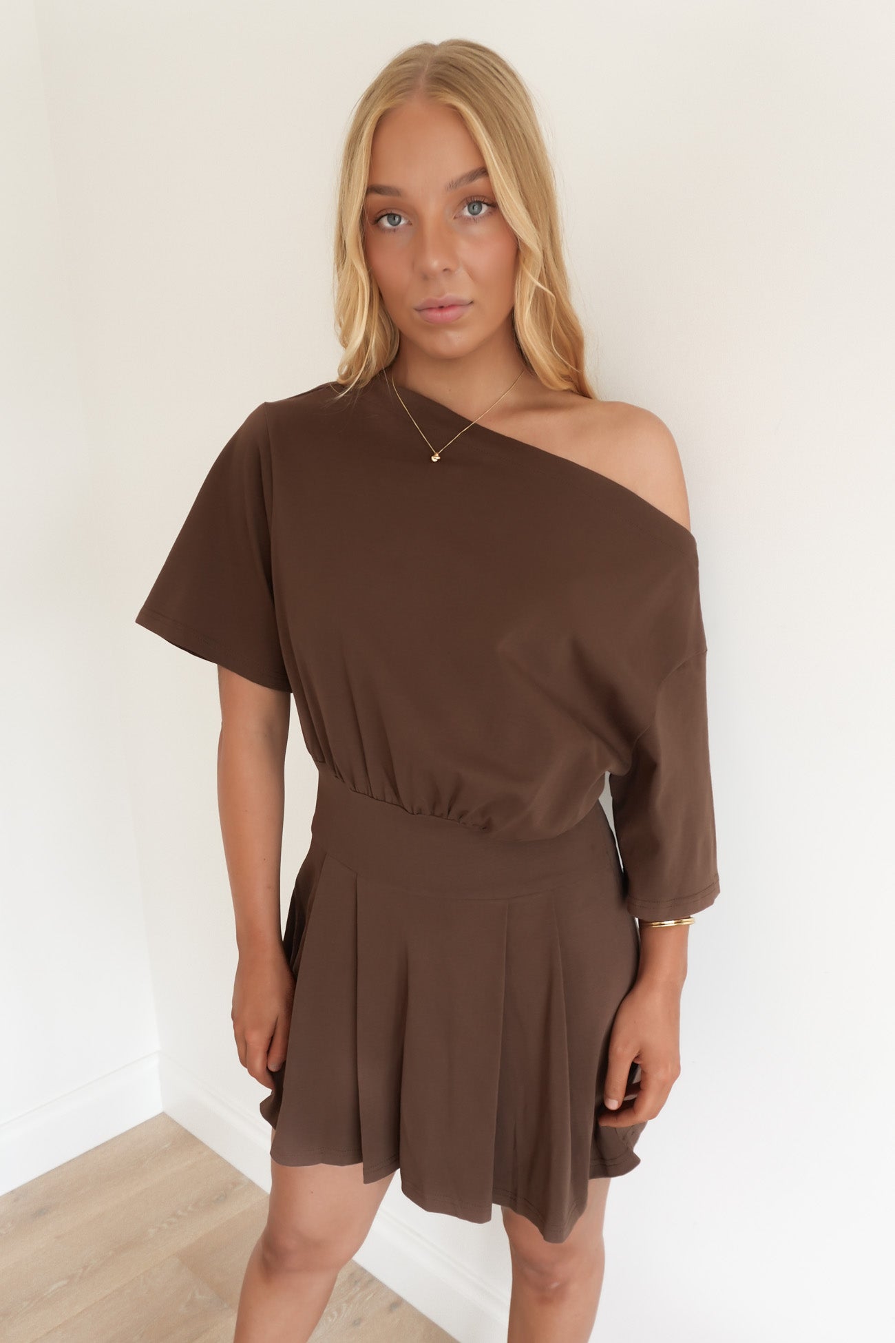 George Mini Dress Chocolate