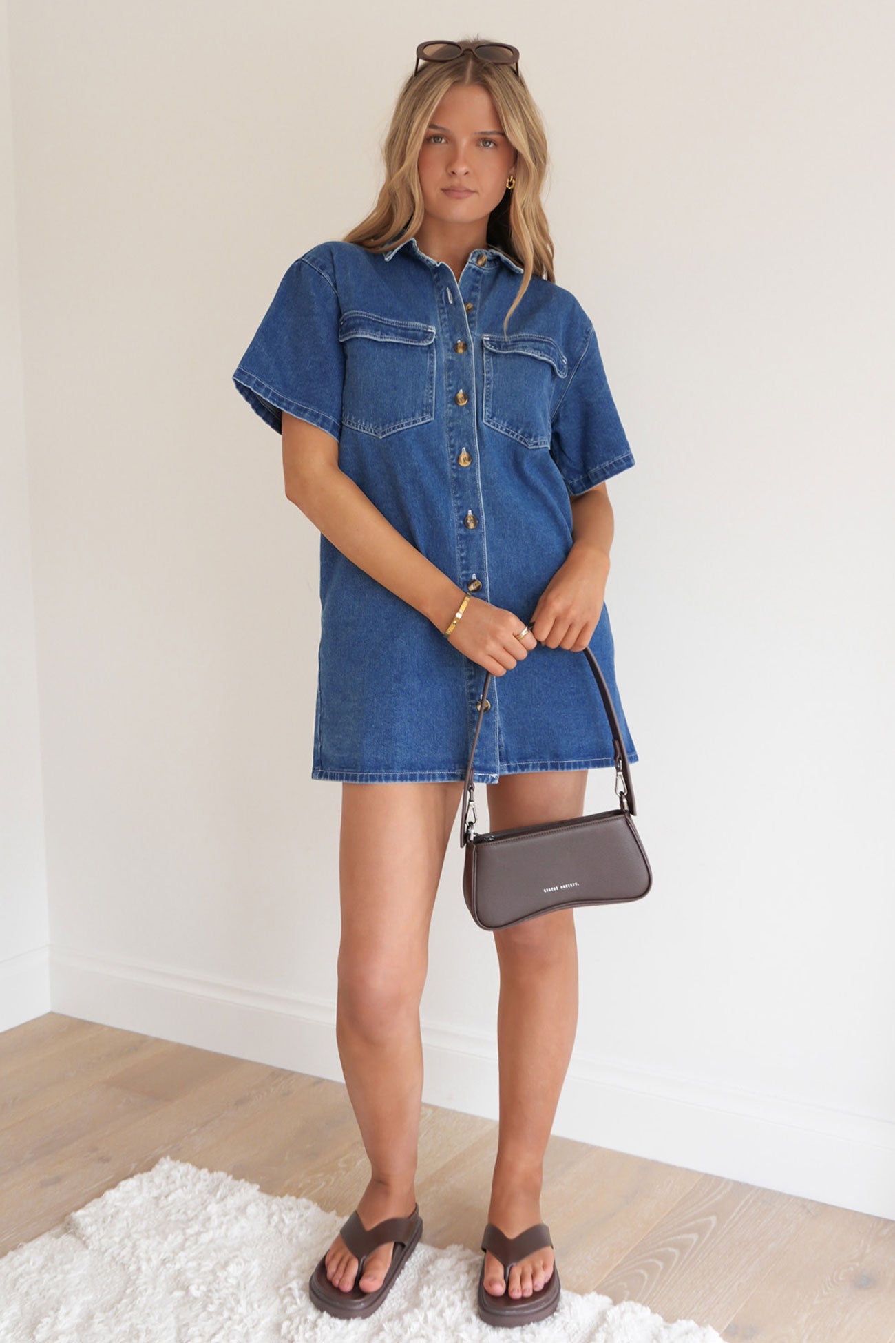 Georgie Denim Mini Dress Indigo