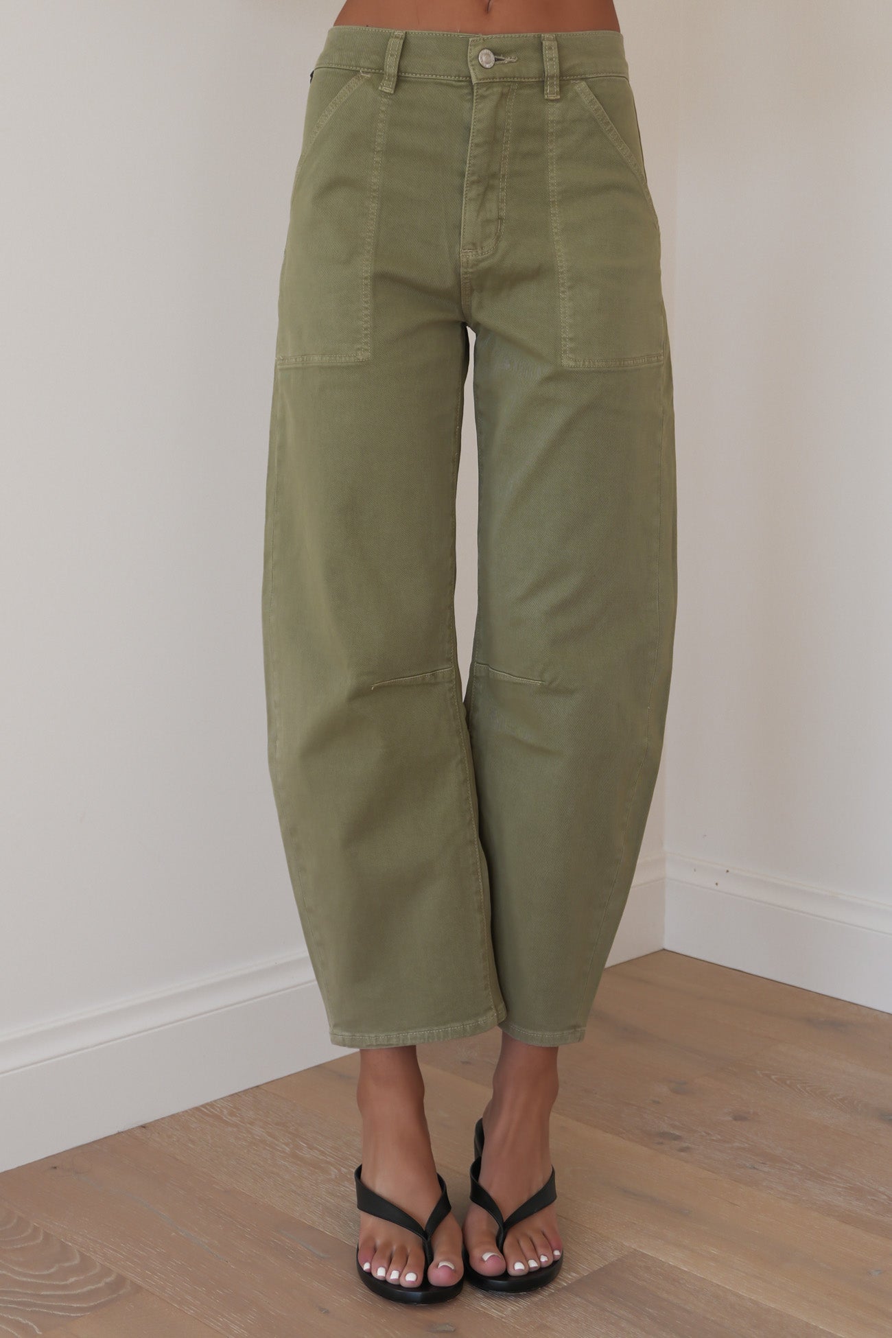 Gigi Barrel Drill Summer Olive