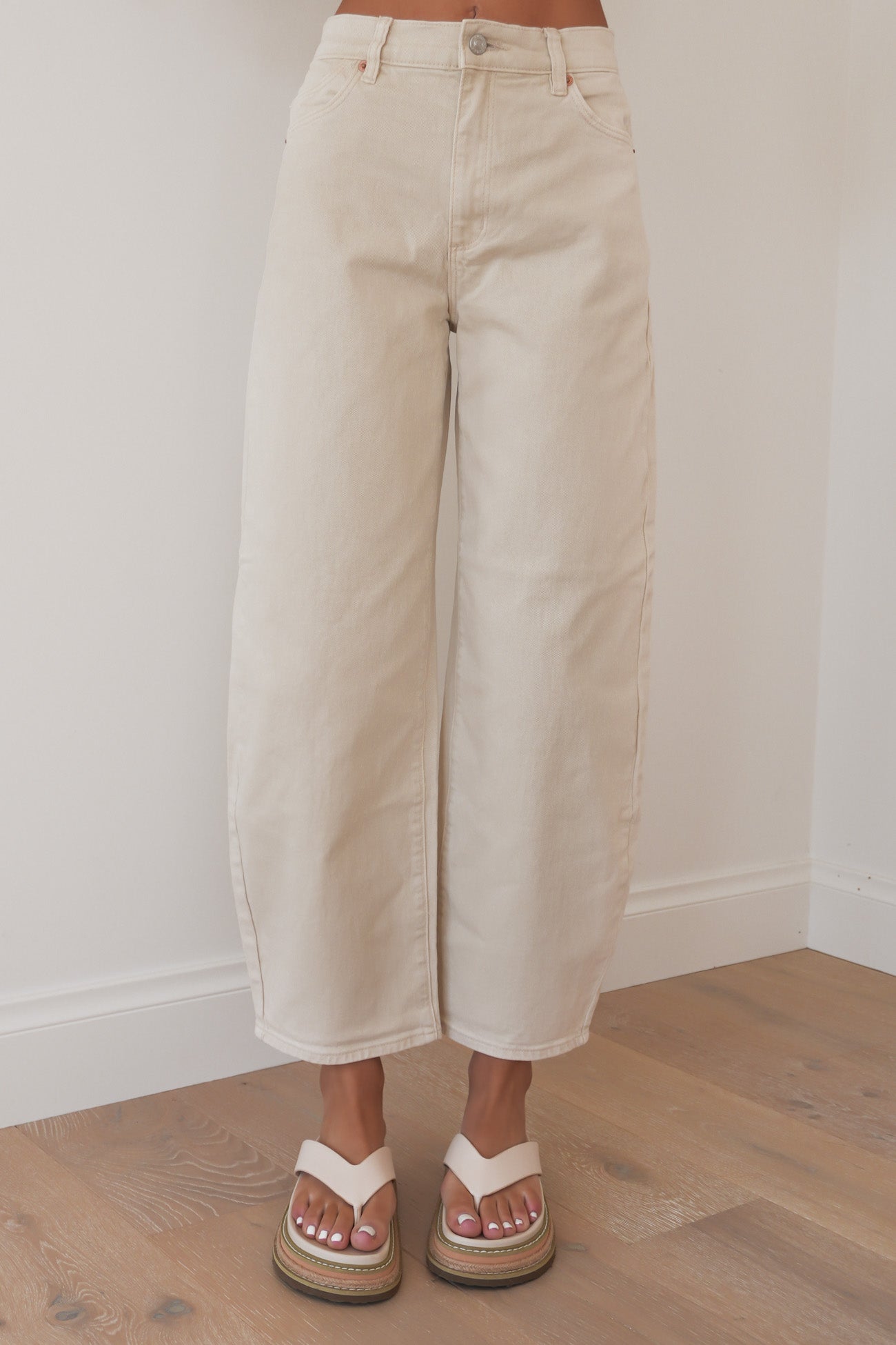 Gigi Barrel Jean Salt