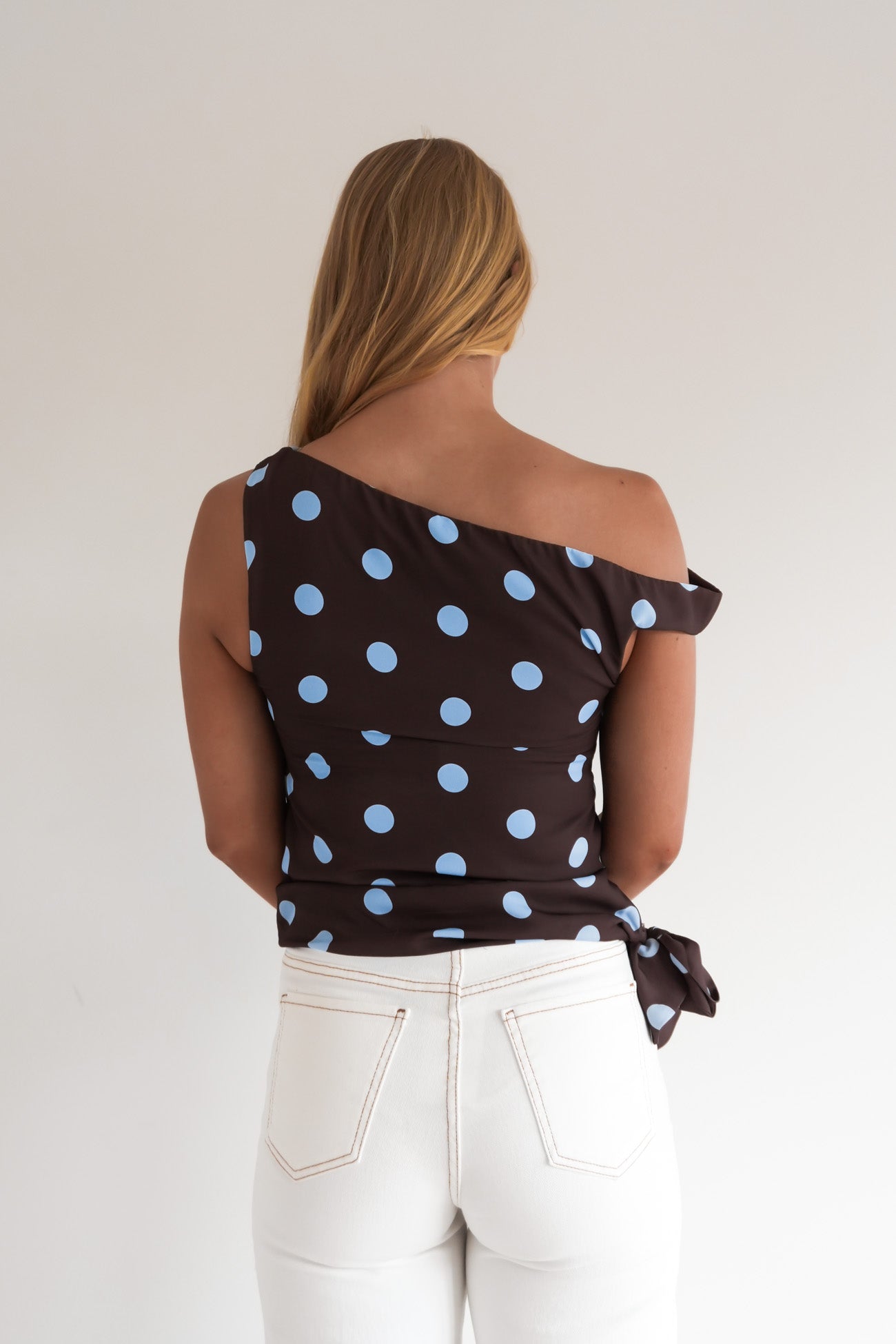 Grace Top Chocolate Polka Dot