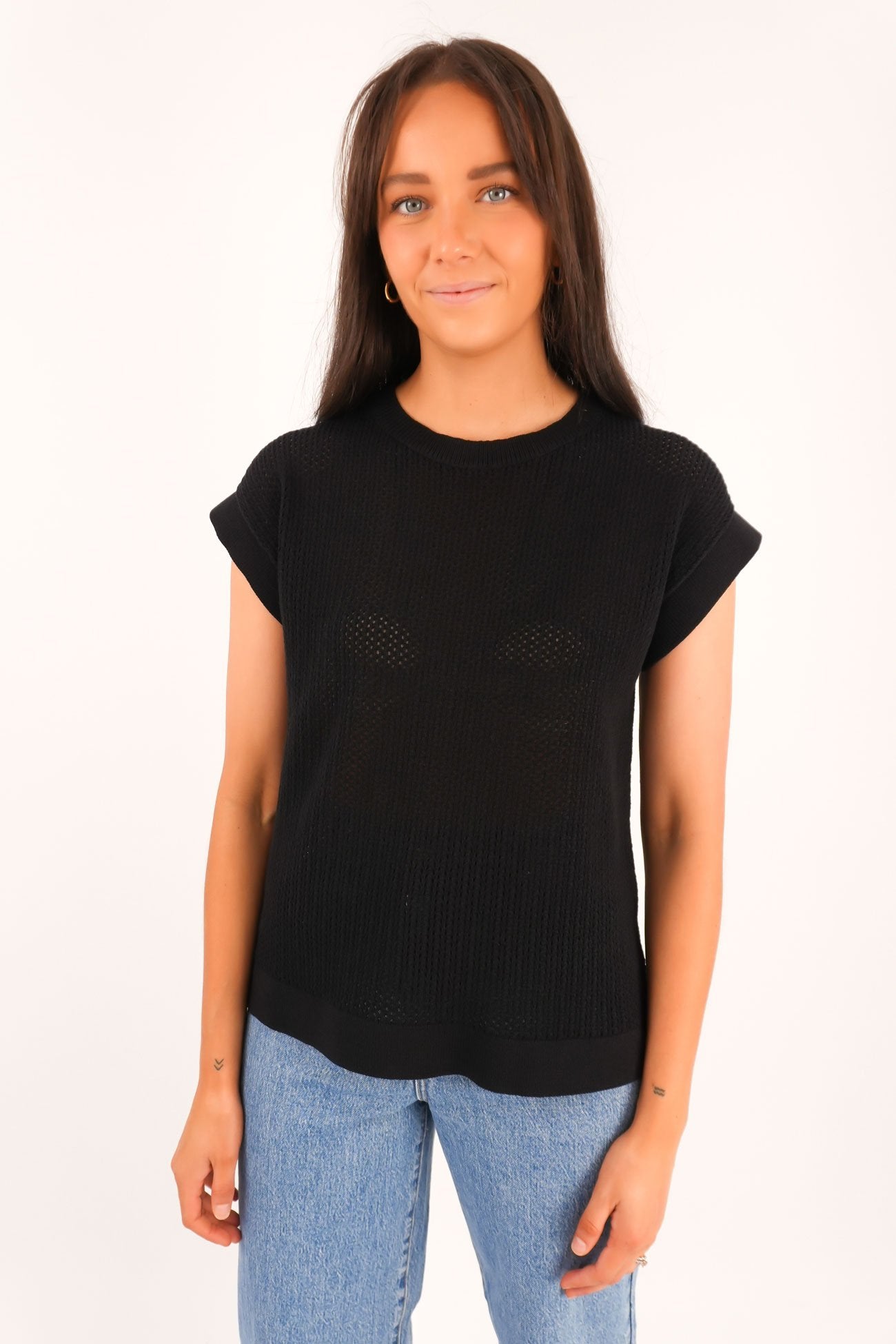 Hayden Knit Top Black