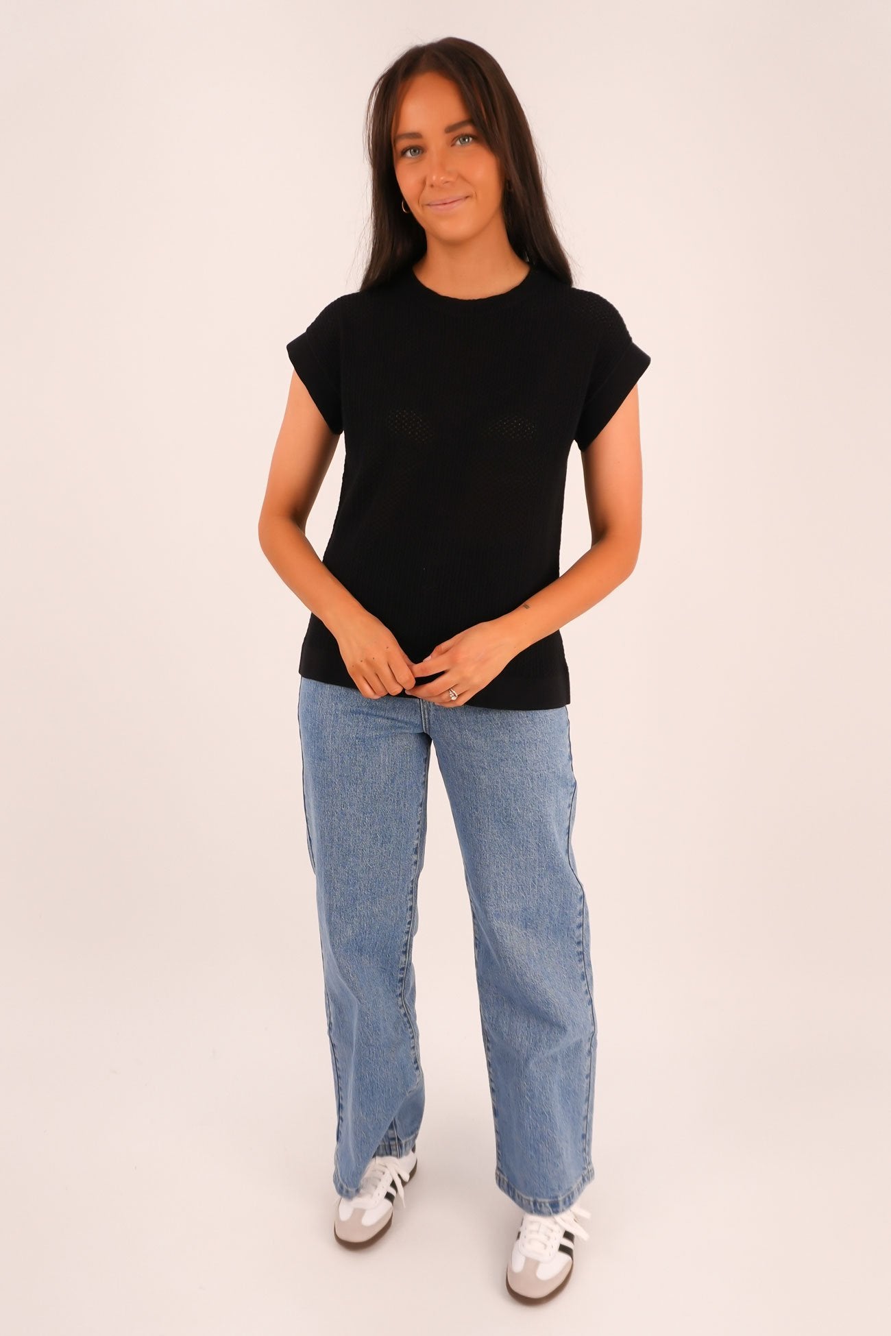 Hayden Knit Top Black