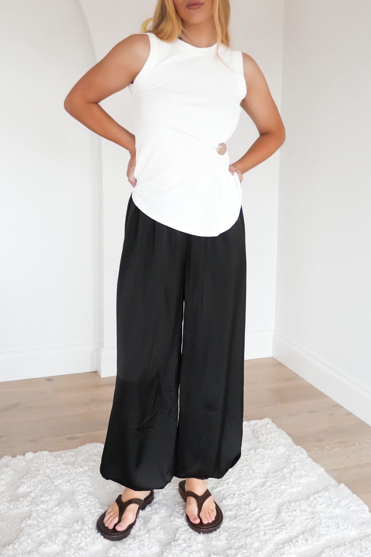Haylie Balloon Pant Black