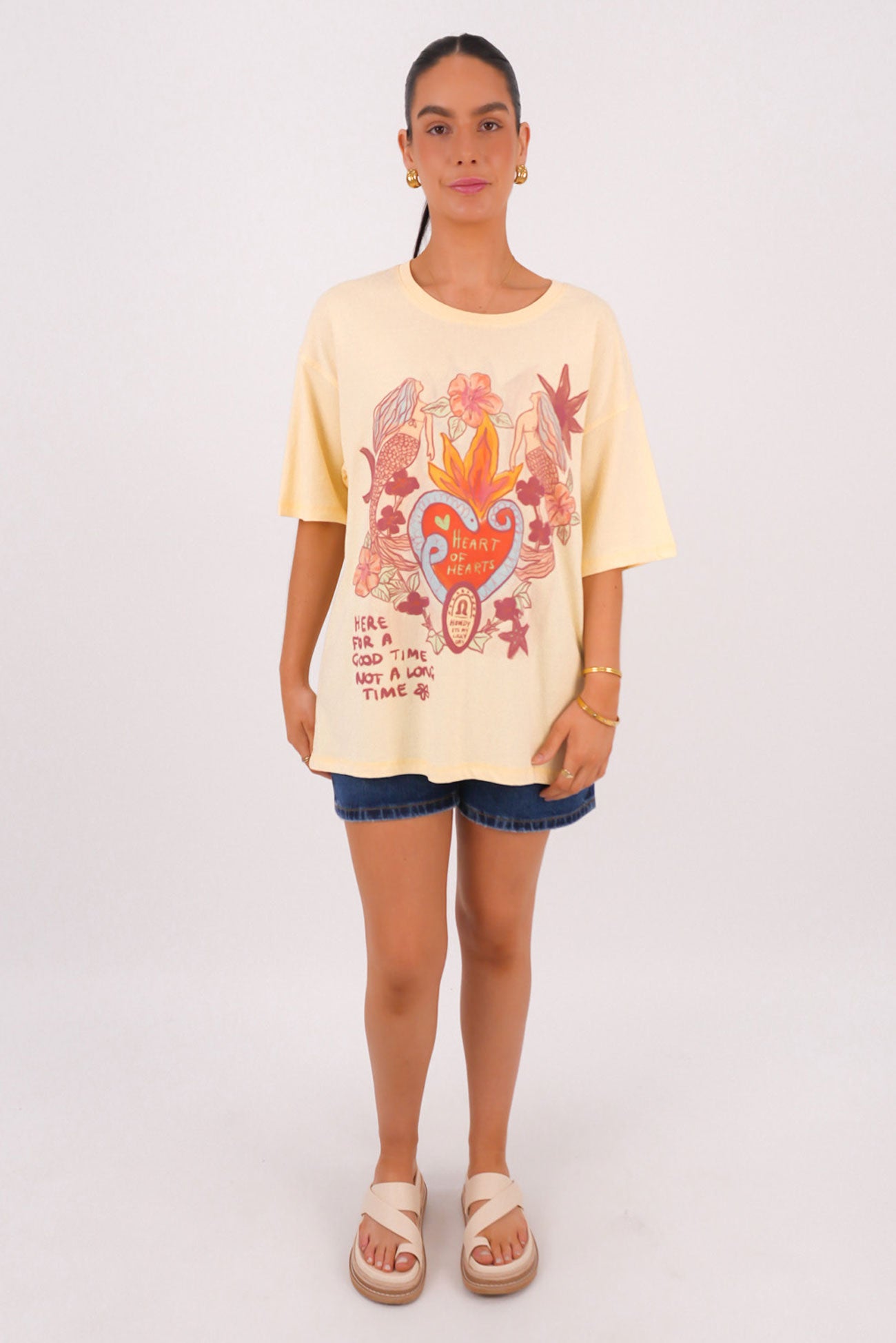 Heart Of Hearts Tee Lemon