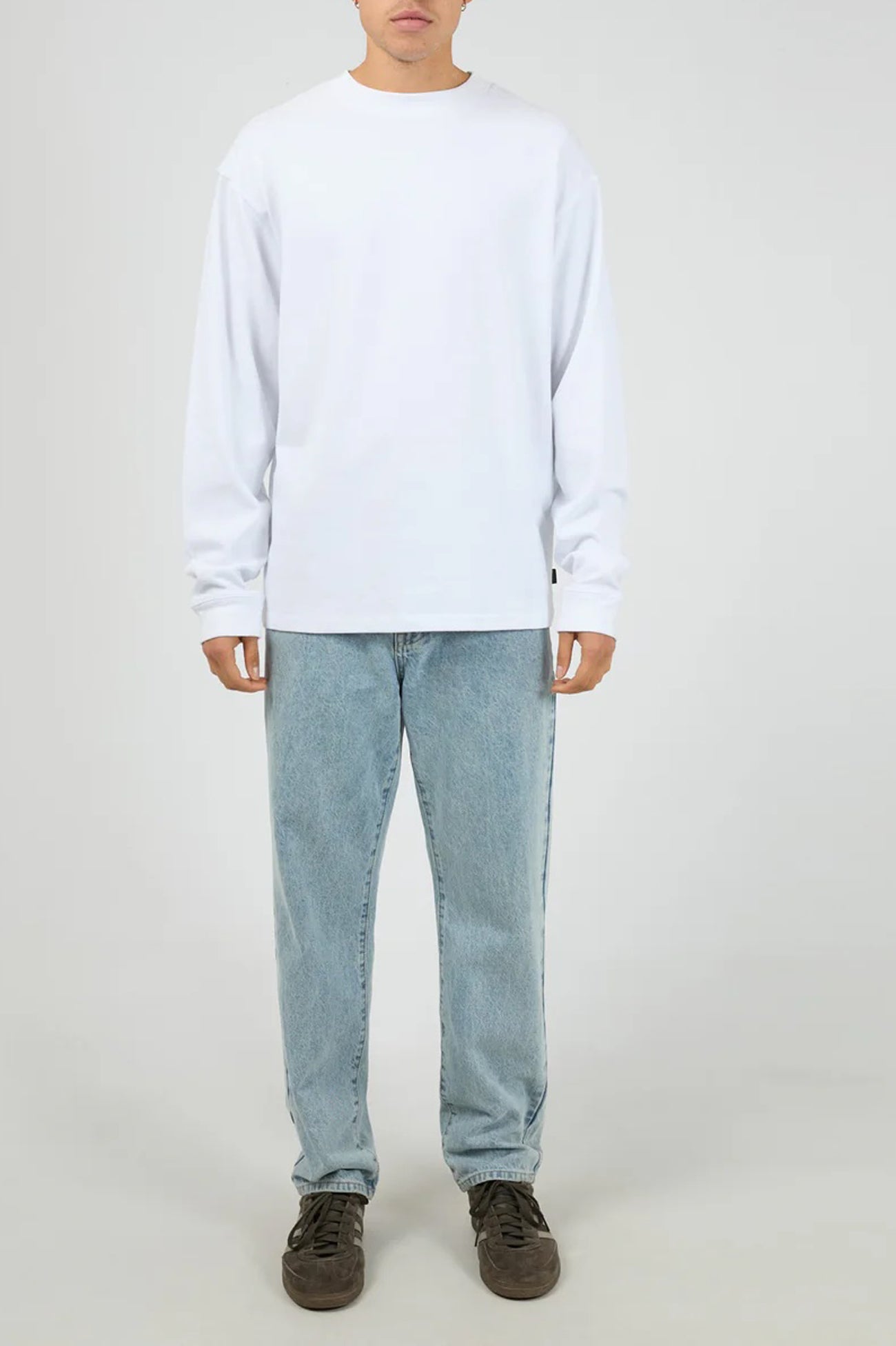Heavy Weight Long Sleeve Tee White