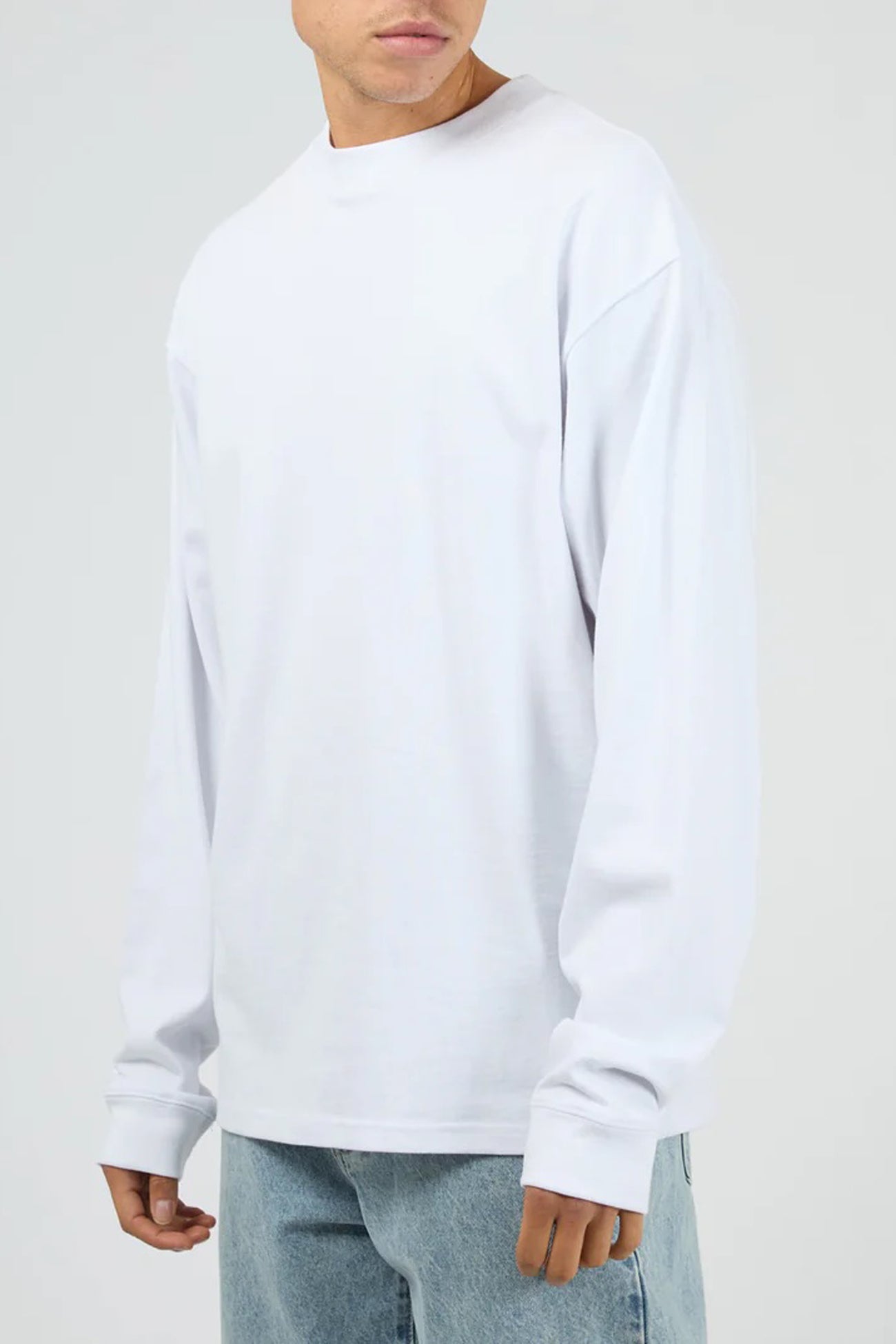 Heavy Weight Long Sleeve Tee White
