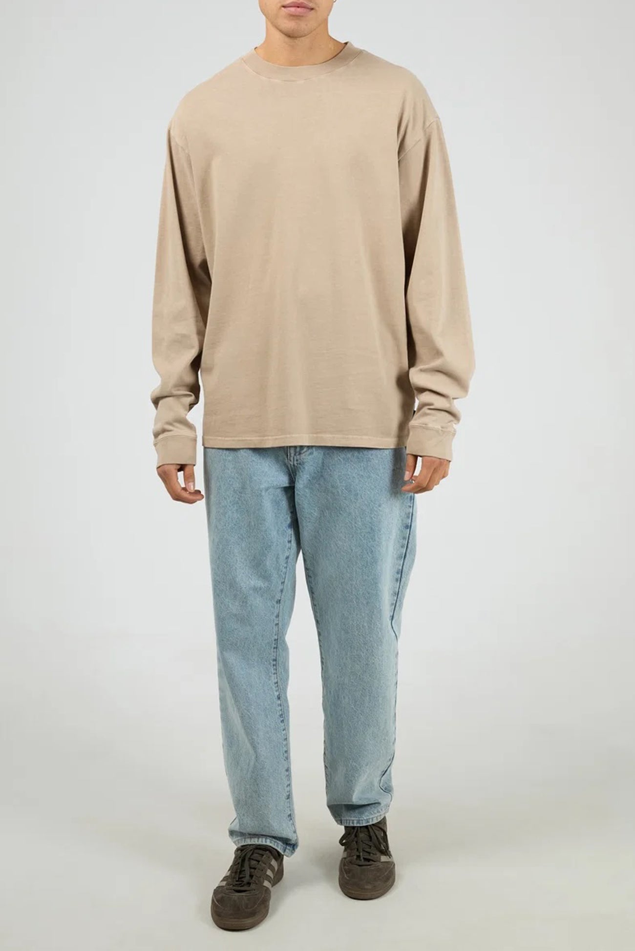 Heavyweight Long Sleeve Tee Tan