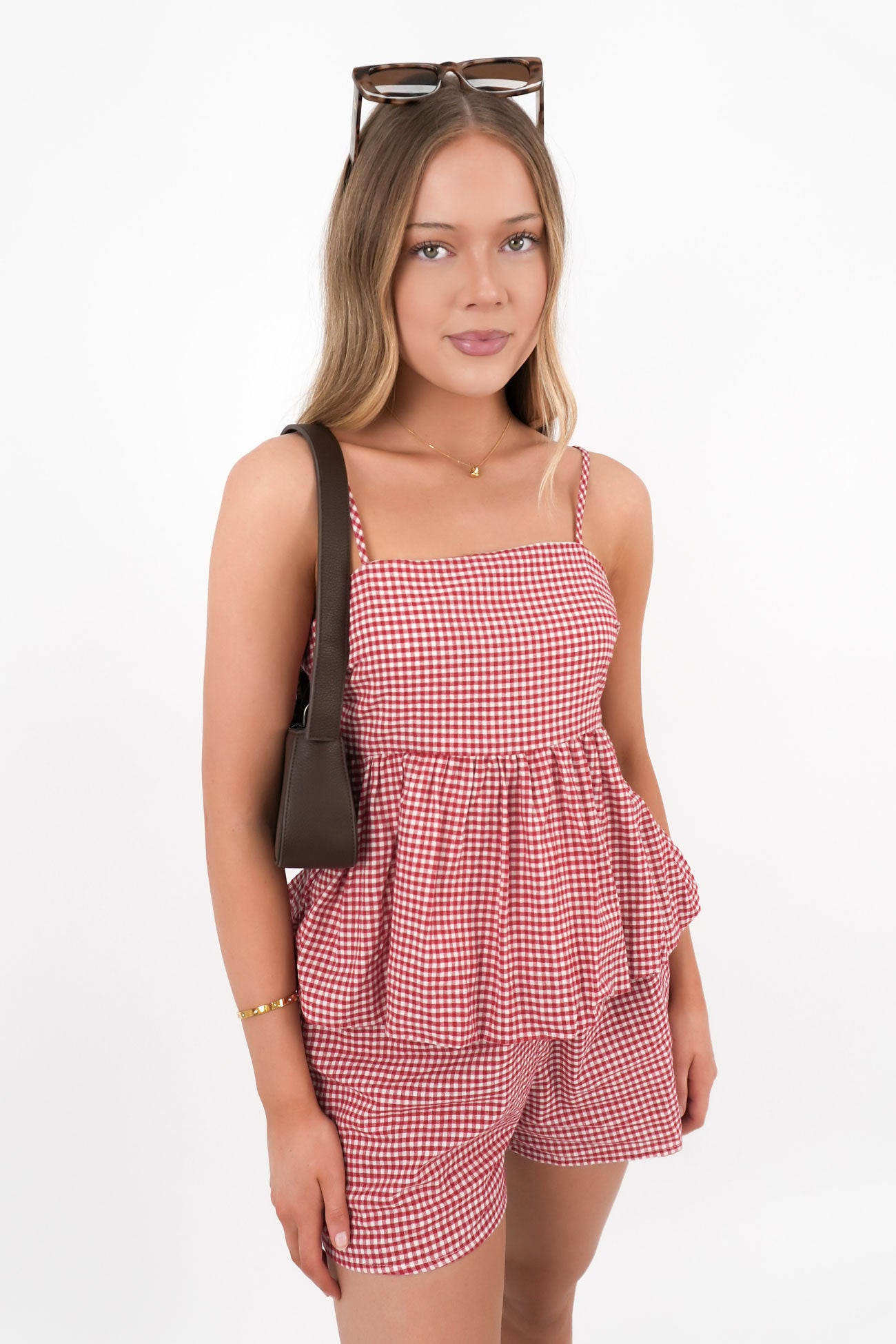 Hendrix Set Red Gingham