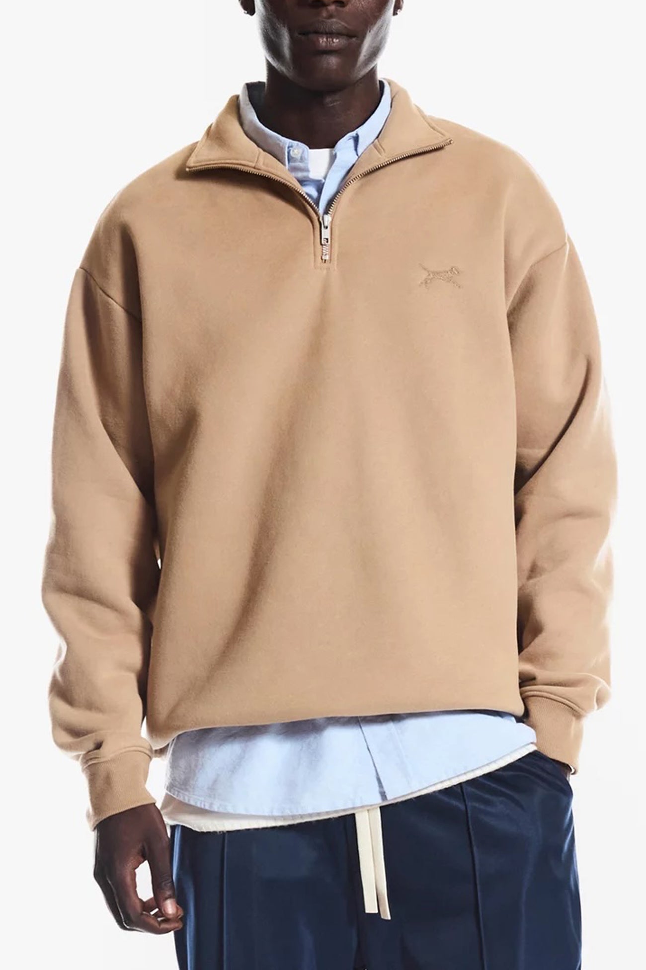 Heritage Quarter Zip Beige