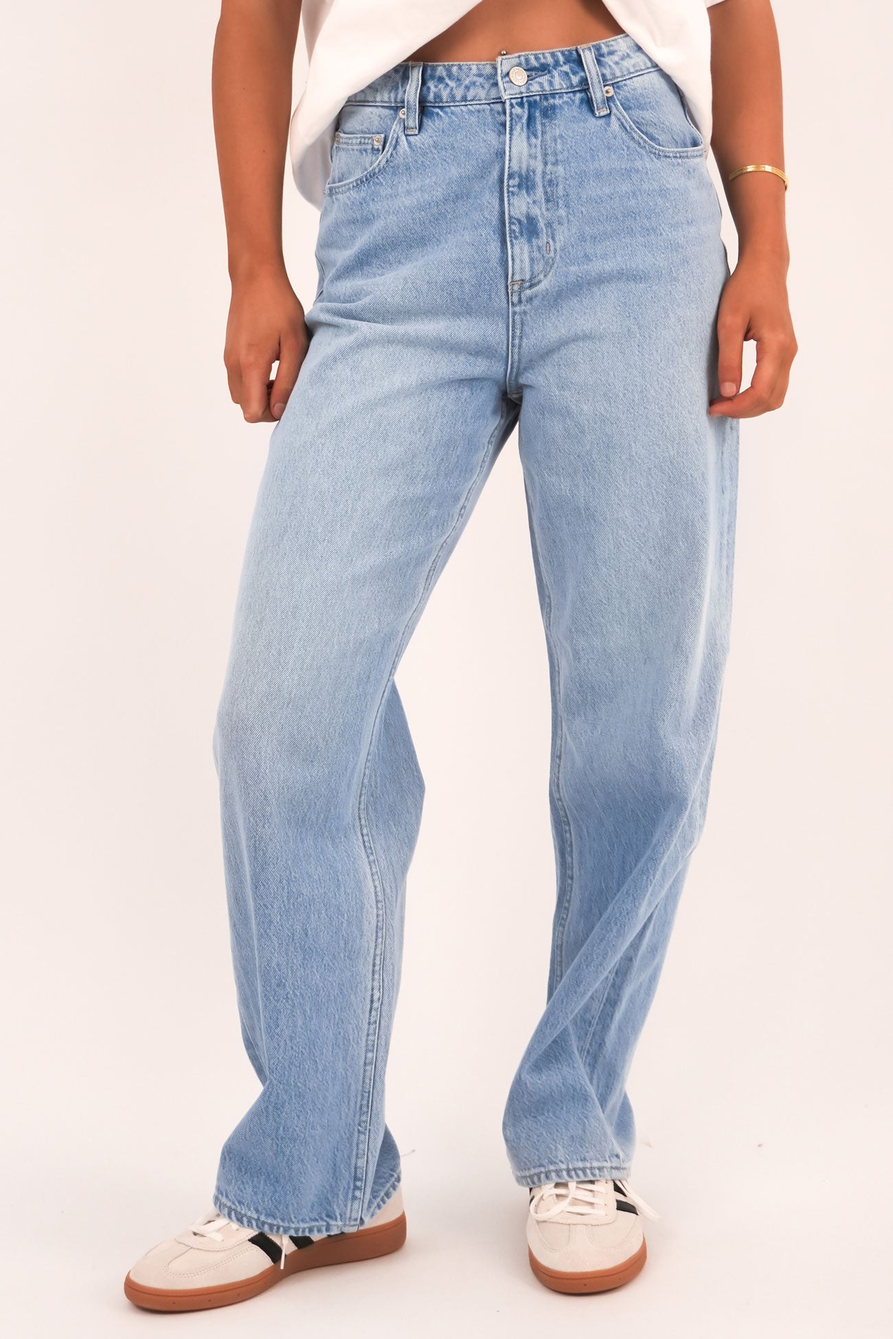 High Baggy Jean Horizon Blue Petite