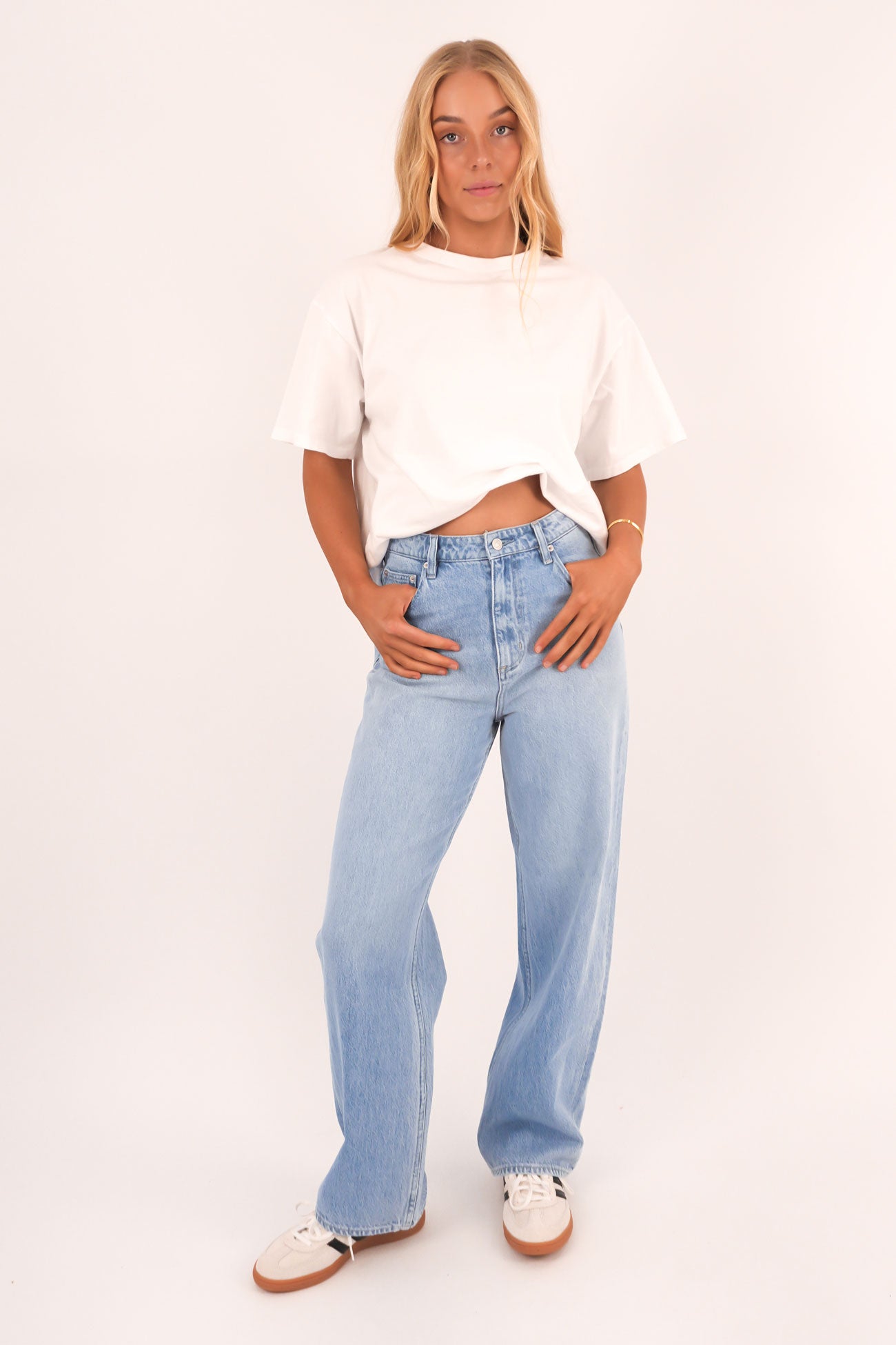 High Baggy Jean Horizon Blue Petite
