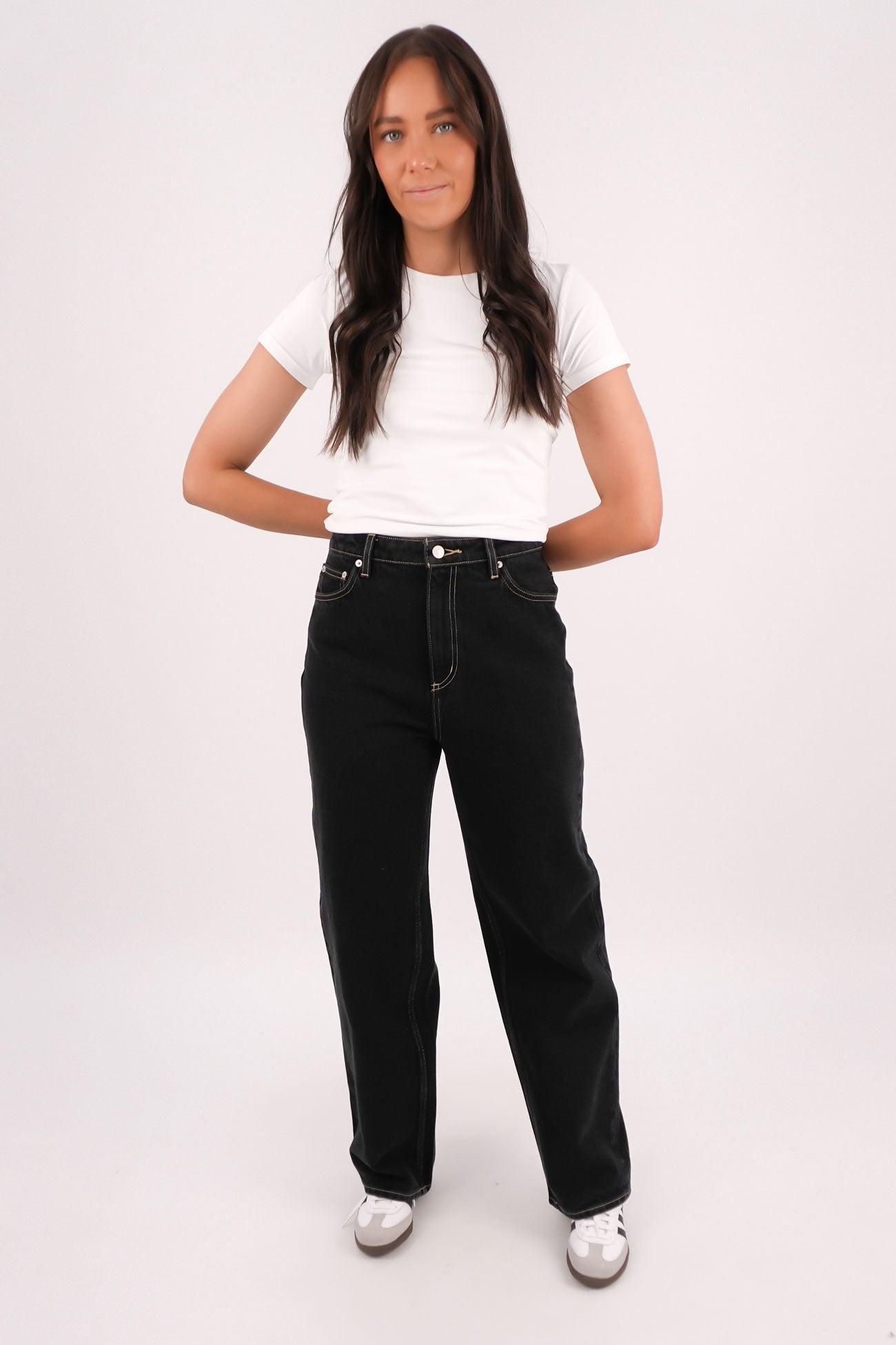 High Baggy Jean Throwback Black