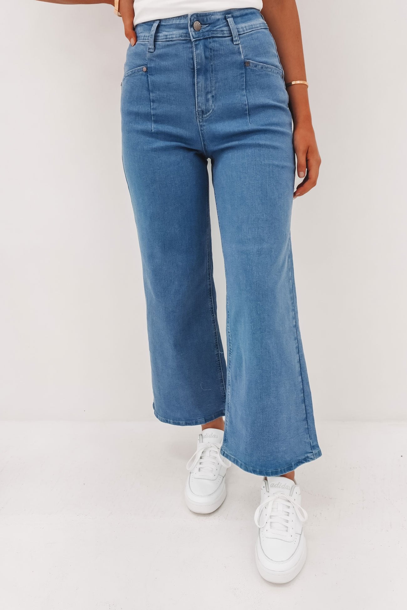 Hilary Pant Denim Mid Wash