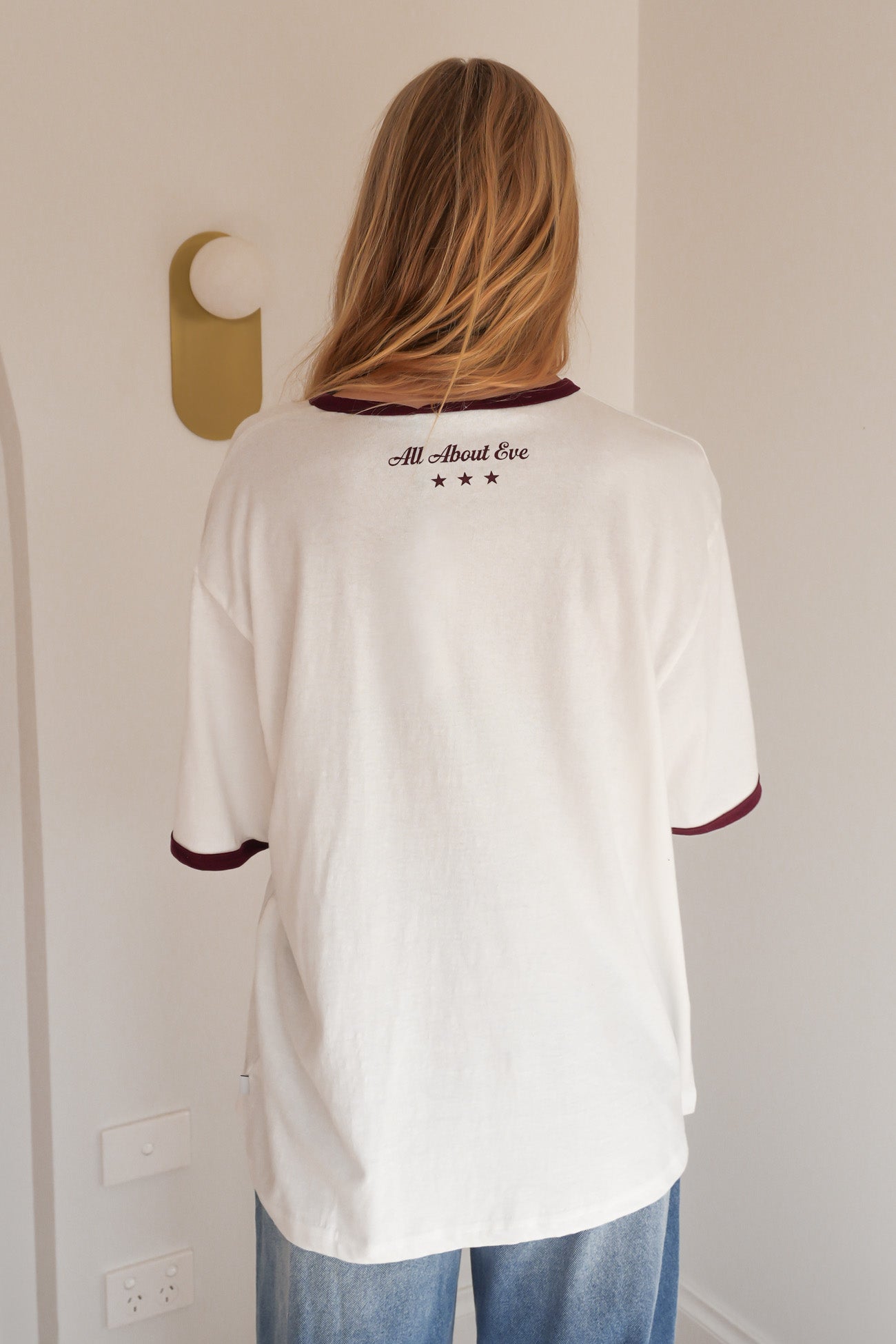 Howdy Oversized Tee Vintage White