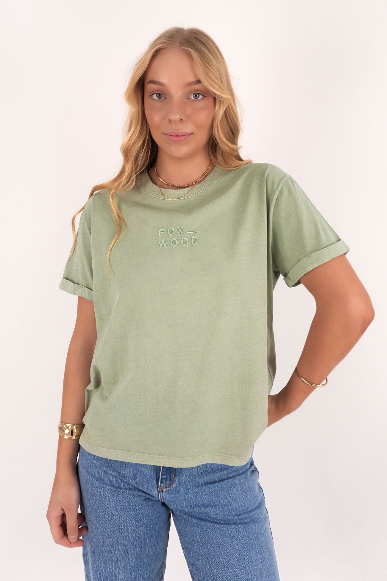 Huntleigh Oversized Tee Iceberg Green