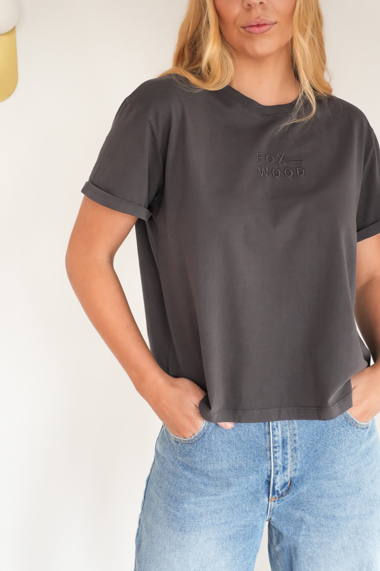 Huntleigh Oversized Tee Charcoal