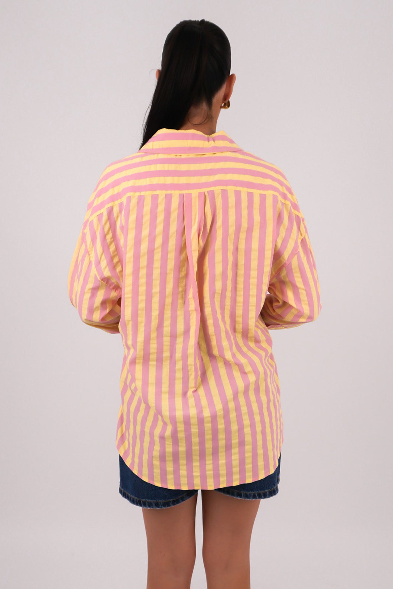 Hutton Shirt Pink Yellow